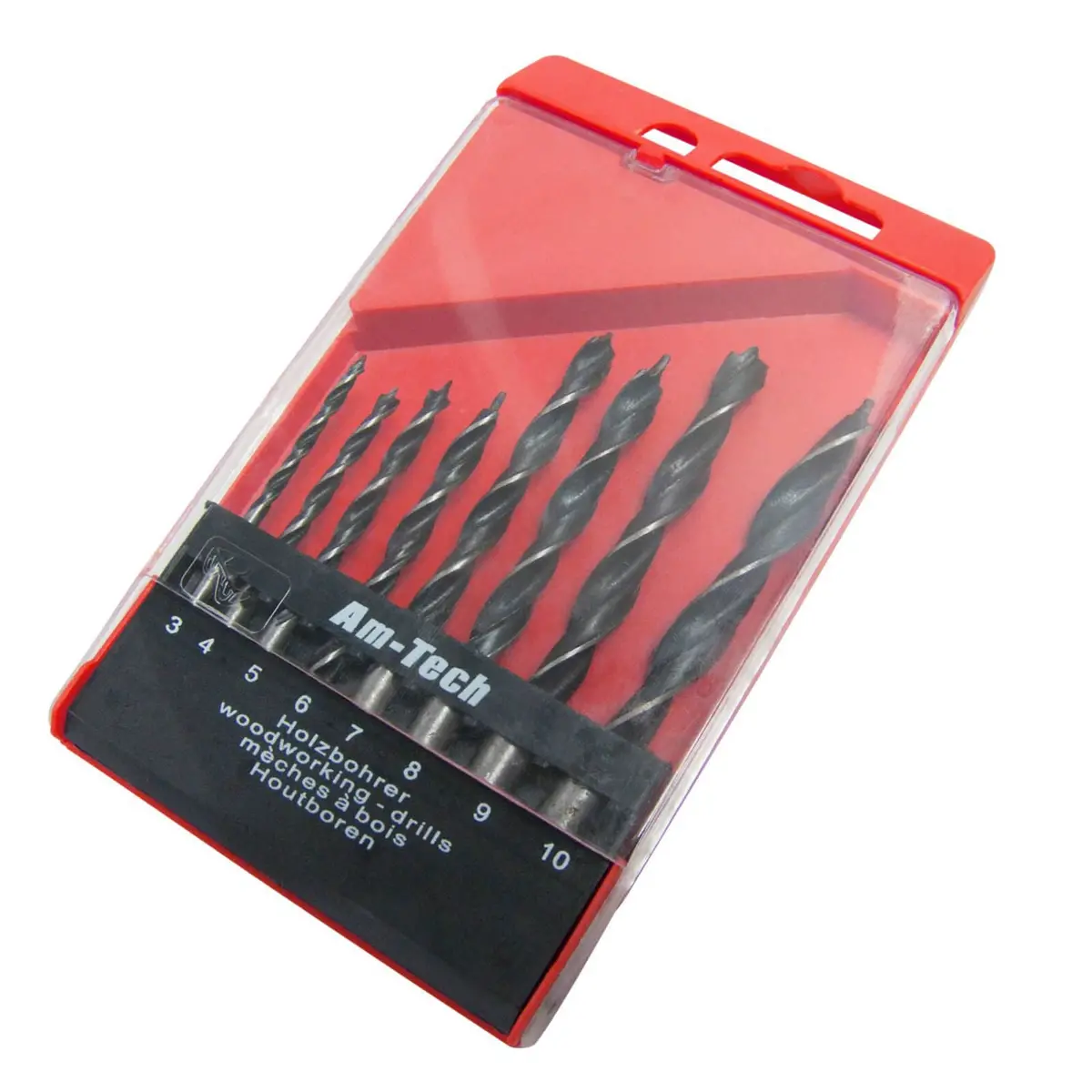 Amtech Wood Drill Bit Set 8 Piece 1