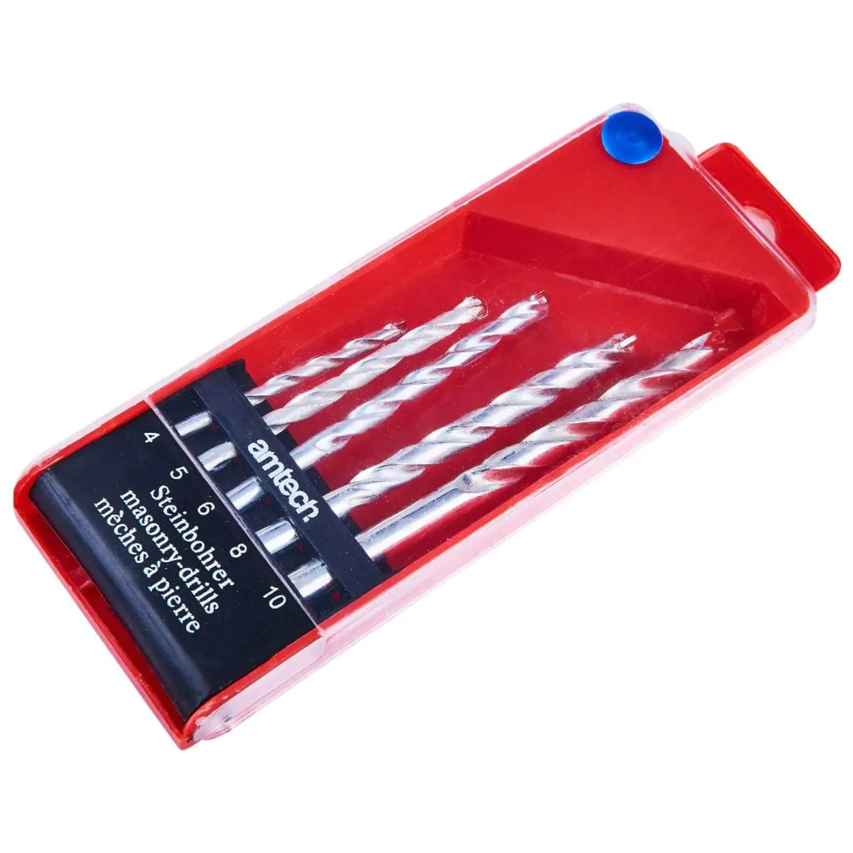 Amtech 5 Piece Masonry Drill Bit Set 4-10Mm 1