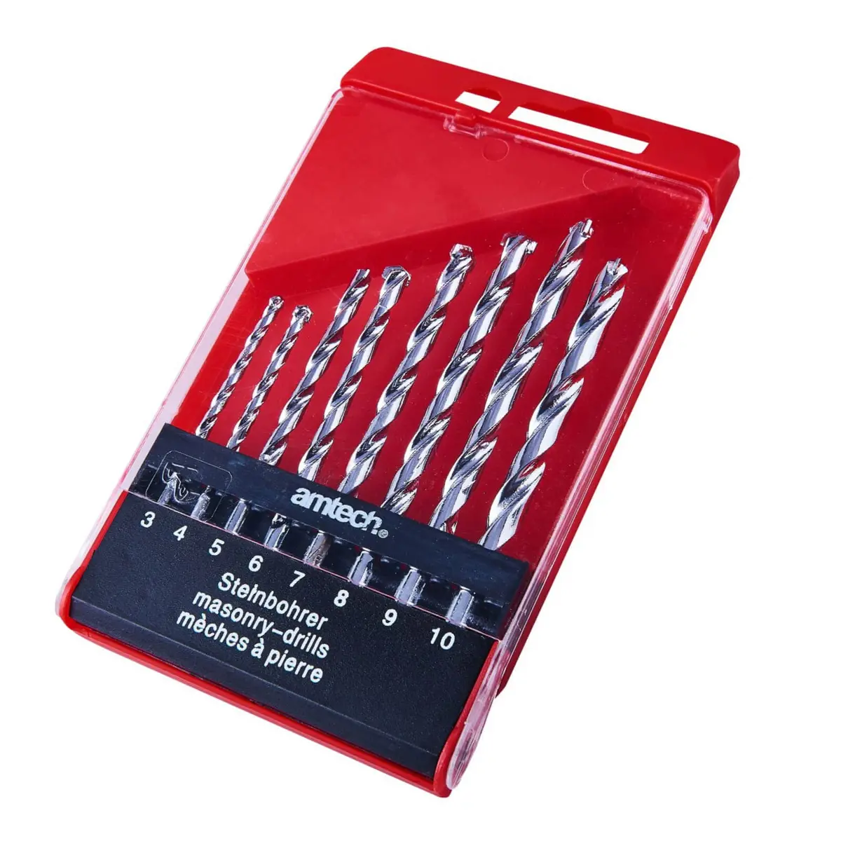 Amtech 8 Piece Masonry Drill Bit Set Pro 1