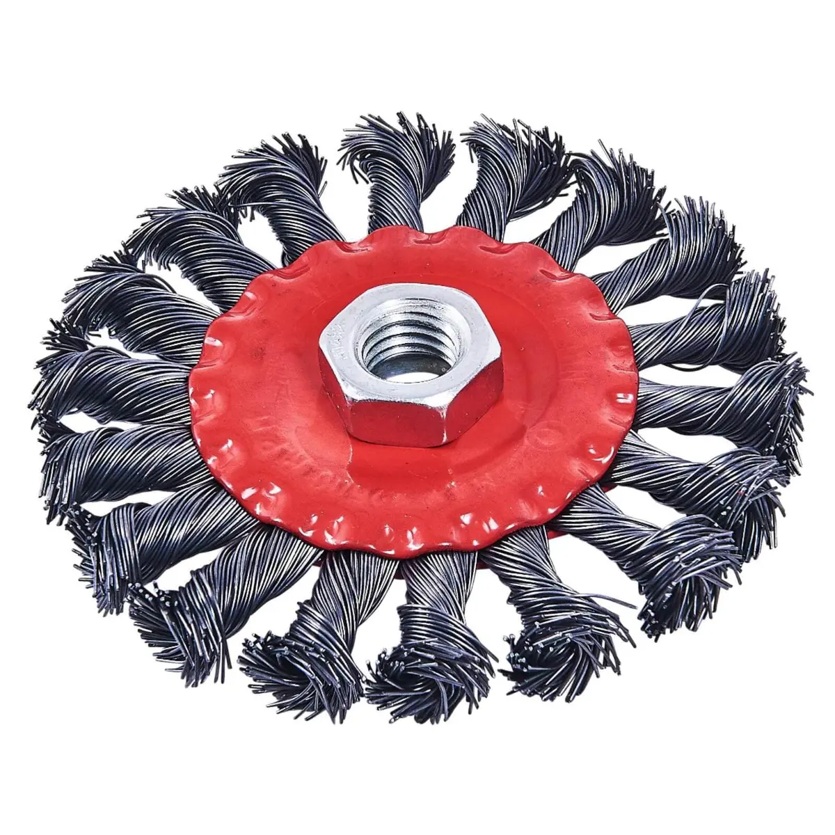 Amtech 100Mm Twist Knot Wire Wheel M14 Thread 1