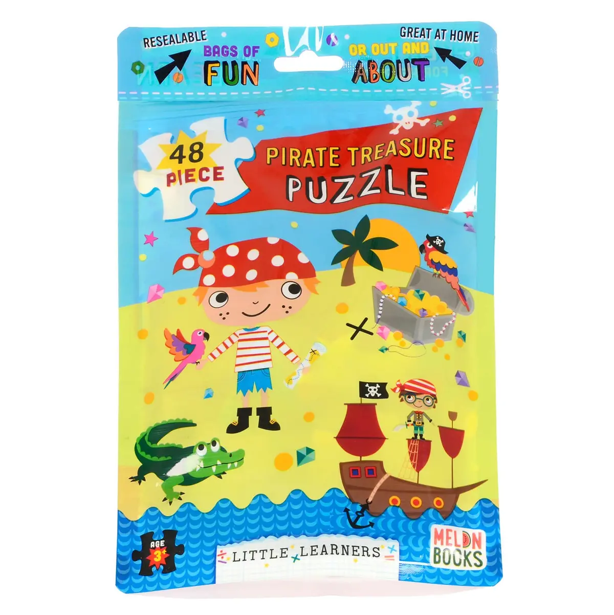 Kids Jigsaw Puzzle 48 Large Pieces Resealable Bag Home Travel 2