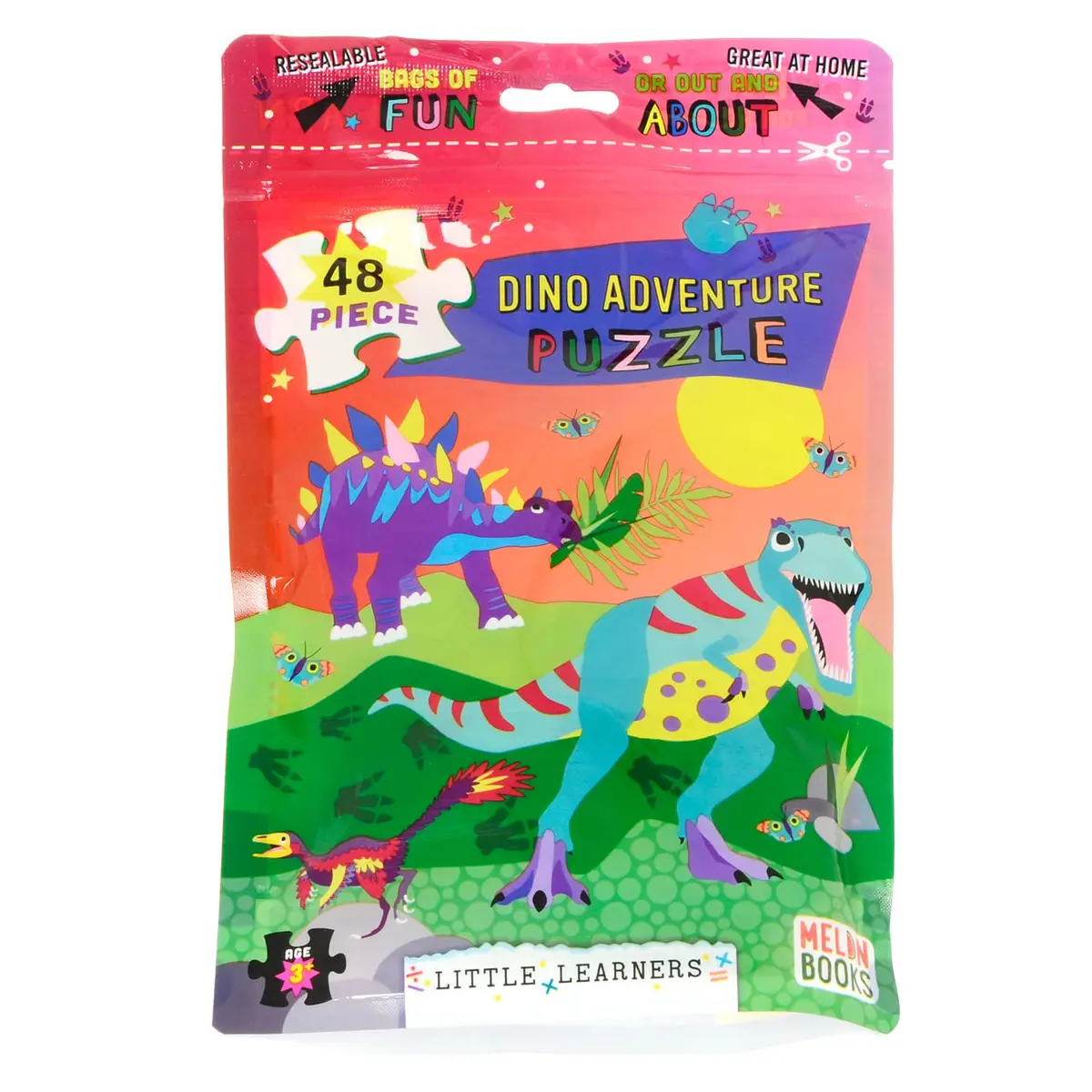 Kids Jigsaw Puzzle 48 Large Pieces Resealable Bag Home Travel 3