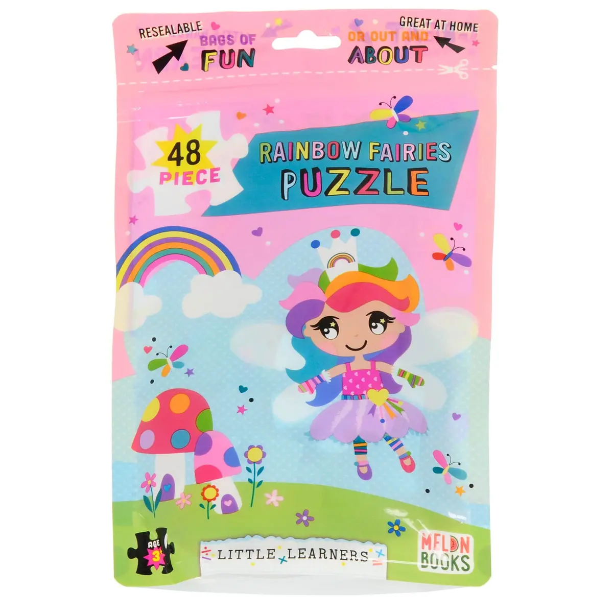 Kids Jigsaw Puzzle 48 Large Pieces Resealable Bag Home Travel 5