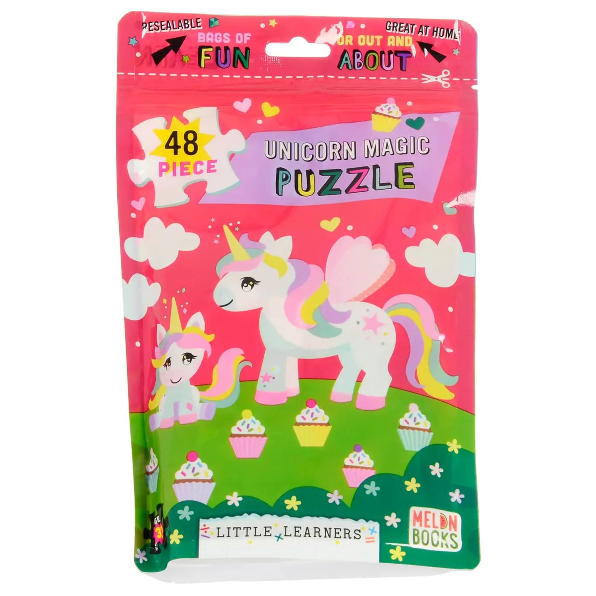 Kids Jigsaw Puzzle 48 Large Pieces Resealable Bag Home Travel 6