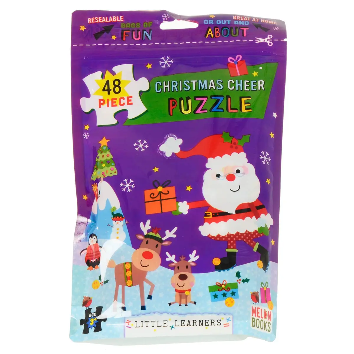 Kids Jigsaw Puzzle 48 Large Pieces Resealable Bag Home Travel 7
