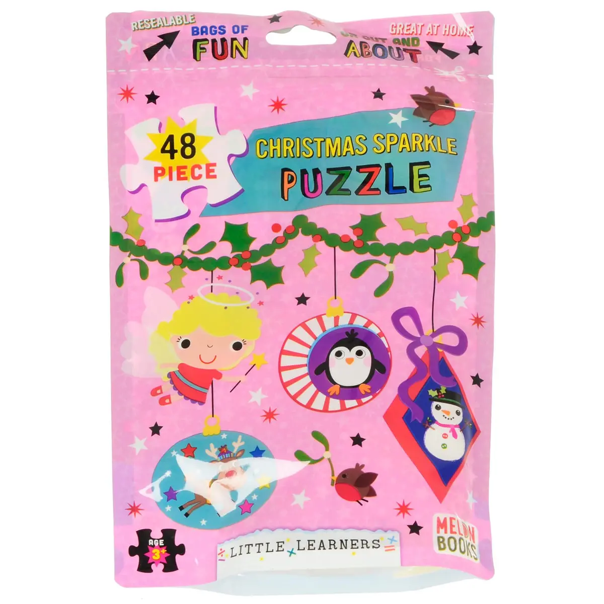 Kids Jigsaw Puzzle 48 Large Pieces Resealable Bag Home Travel 10