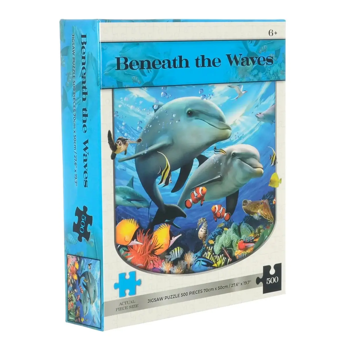 Beneath The Waves Jigsaw Puzzle Dolphins Sea Ocean Life 500 Pieces 1
