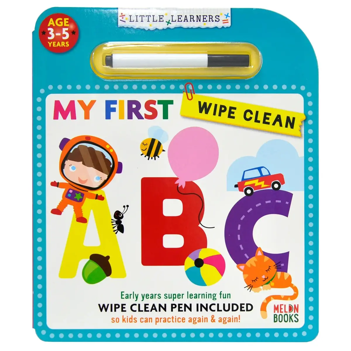 My First Wipe Clean Board Book With Pen Trace Letters Shapes 1