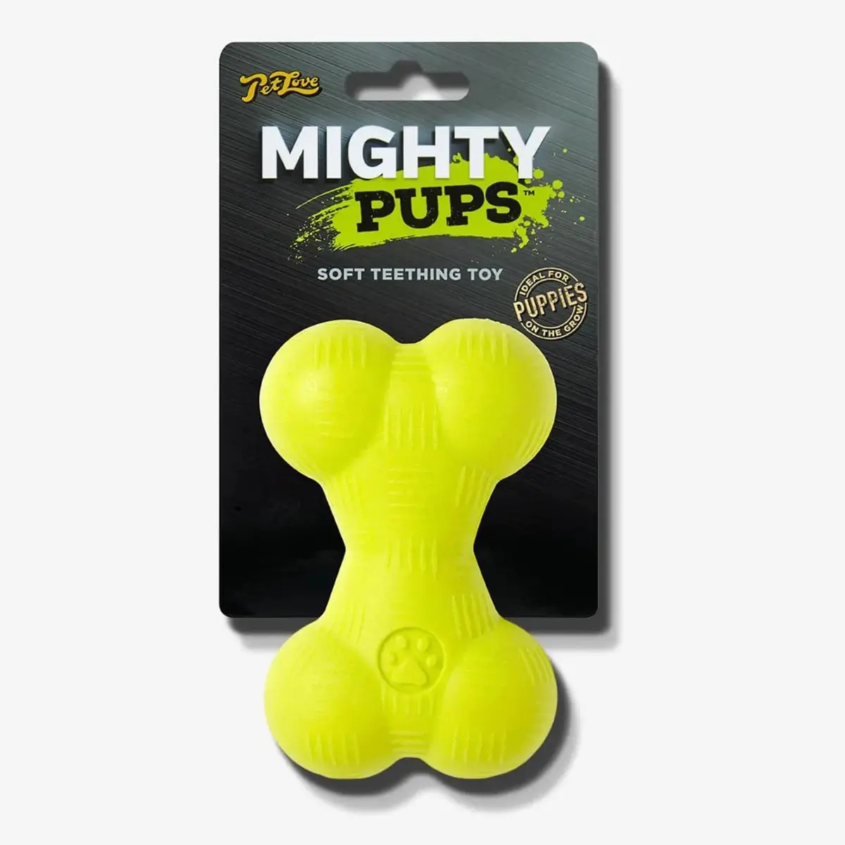 Mighty Pups Soft Teething Toy Mini Foam Bone Shape For Puppies 1