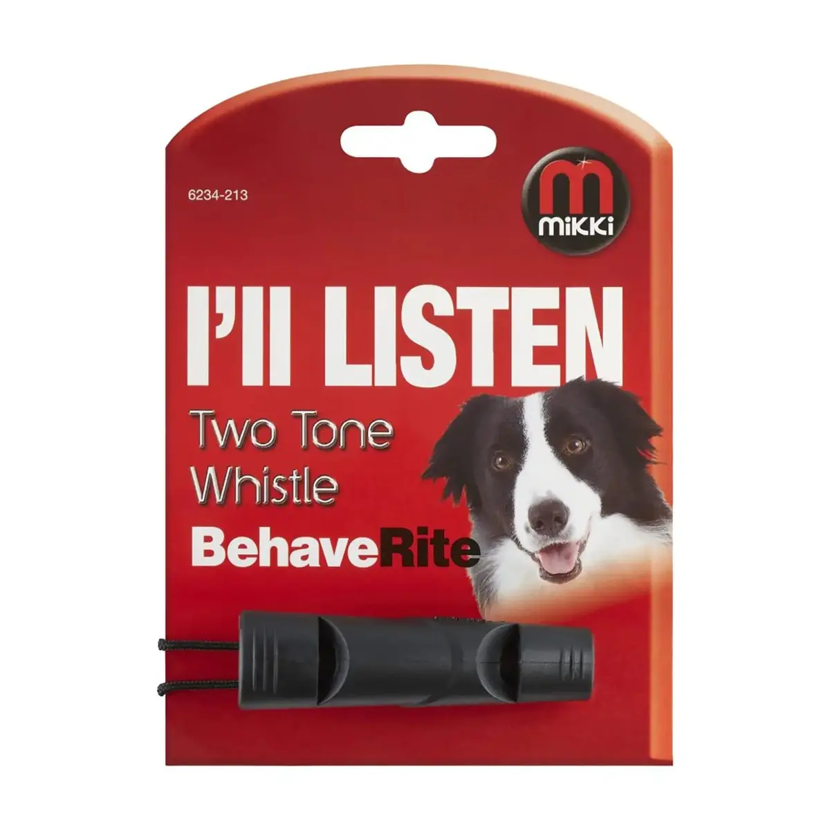 Mikki Two Tone Whistle Low High Pitch Dog Training Aid Pocket Clip 1