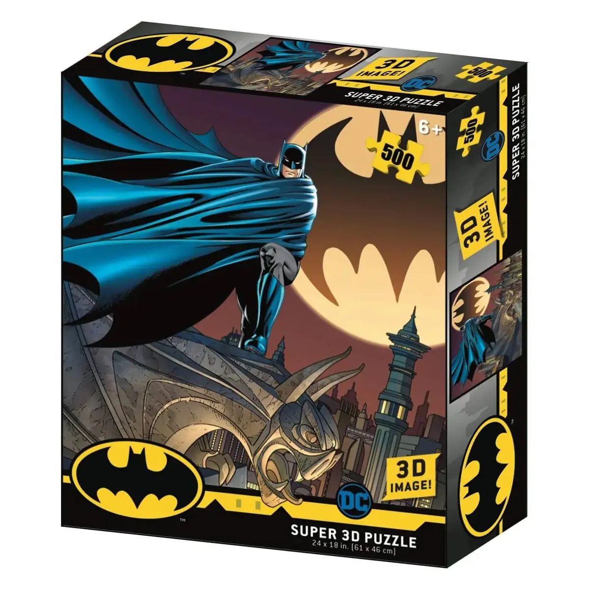 Dc Comics Prime 3D Image Jigsaw Batman Superman 500 Pieces 1