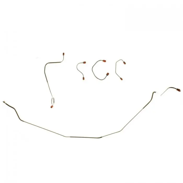 Front Brake Line Kit, 67-8 Ca 68 Nv, Power Discs, Steel, 5 Pc 1
