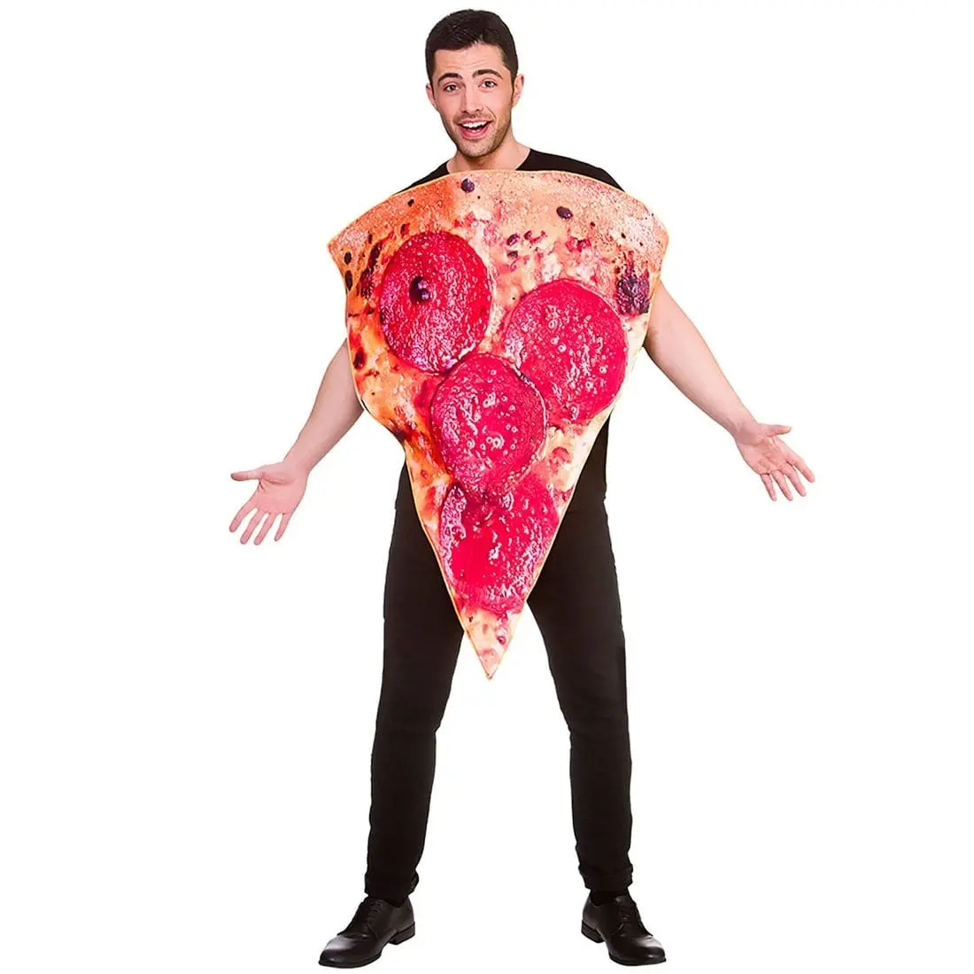 Adults Funny Pizza Slice Food Costume Fancy Dress Party 1