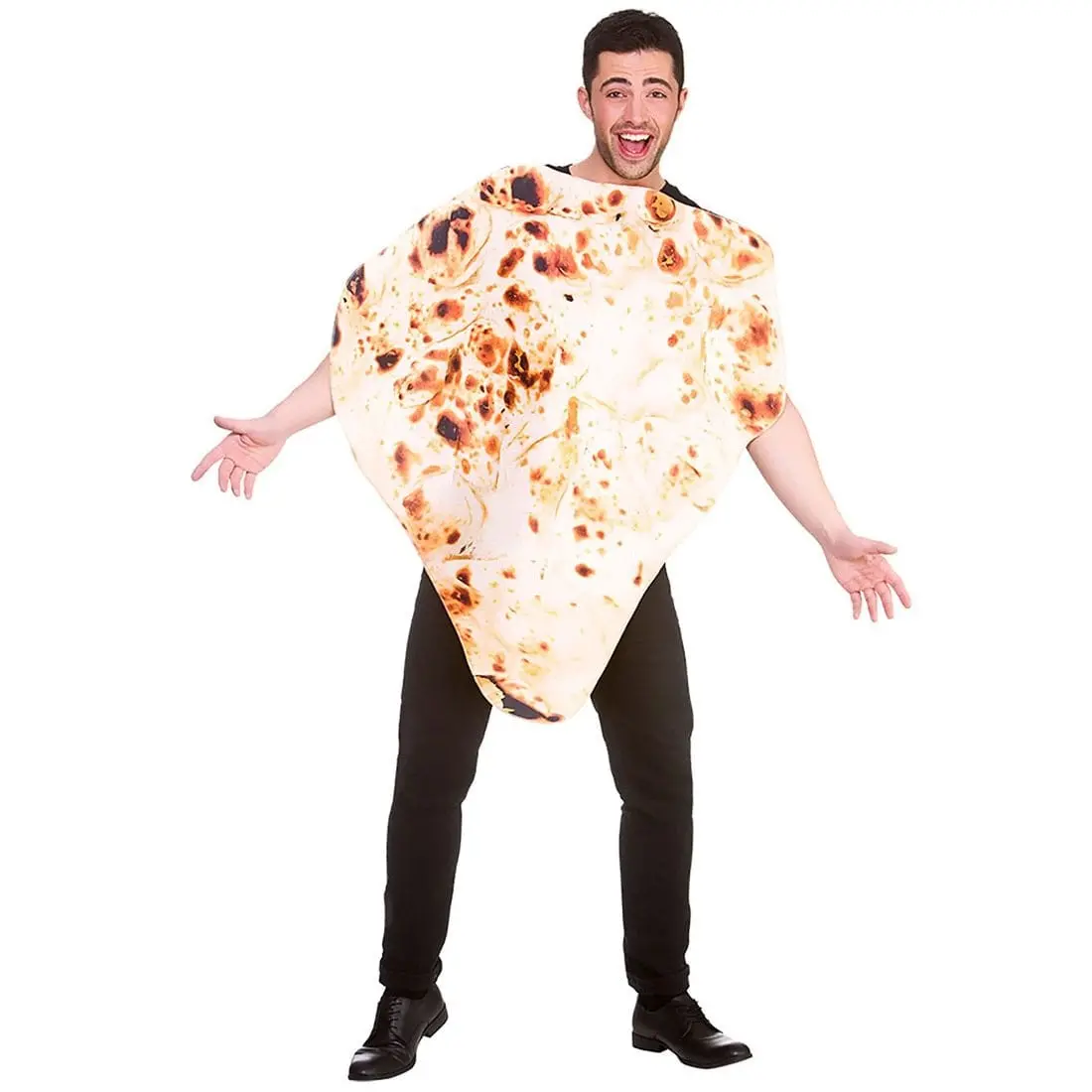 Adults Funny Naan Bread Indian Food Costume Fancy Dress Party 1