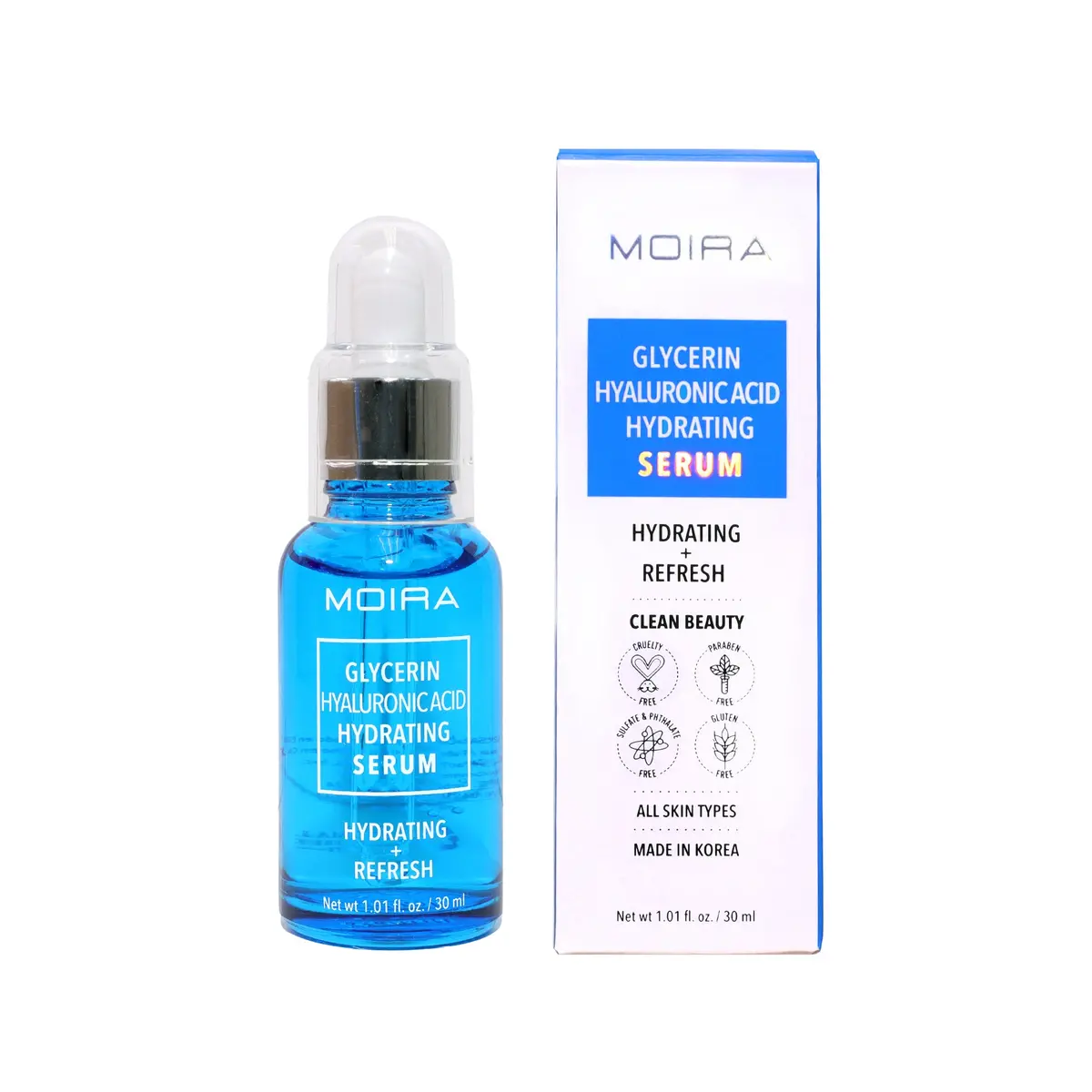 Serum Hidratante Glicerina Y Ácido Hialurónico - Moira 1