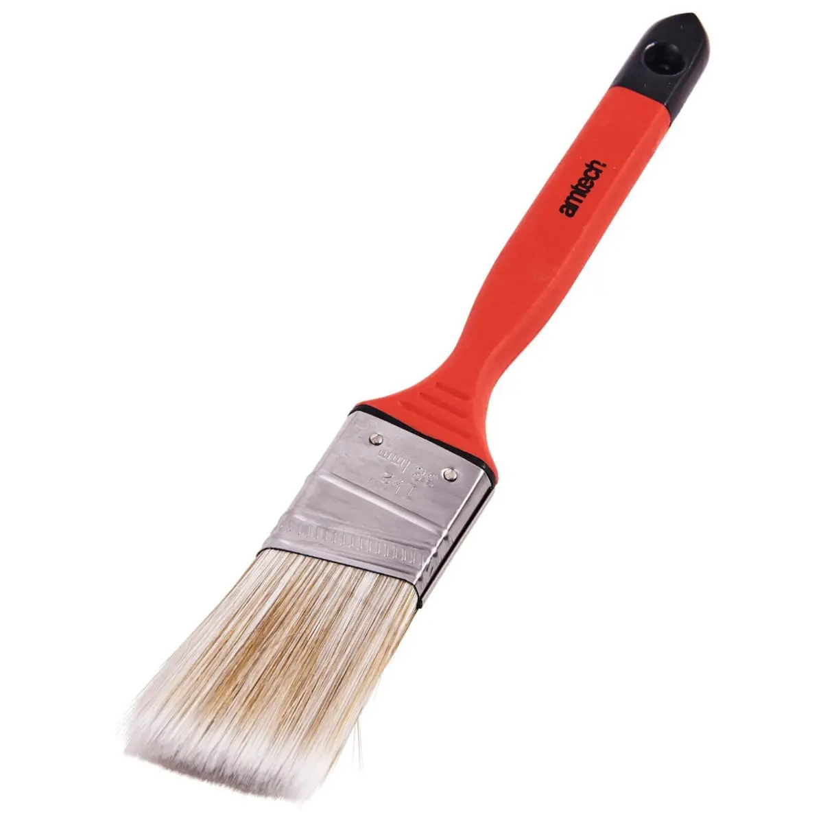 Amtech No Bristle Loss Angled Brush Soft Grip 1