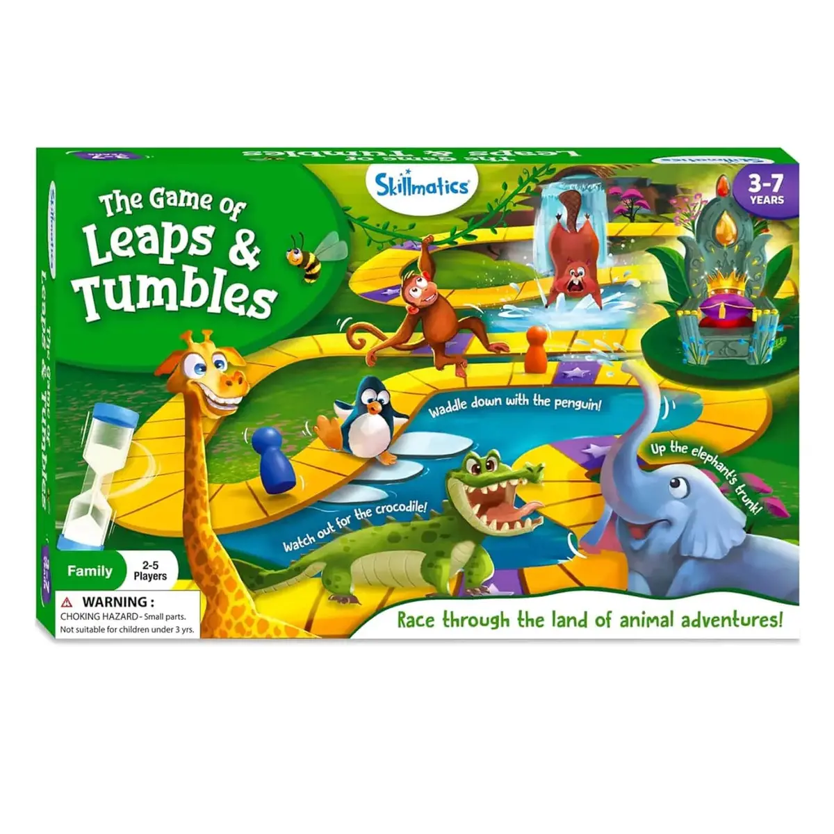 Leaps And Tumbles Family Board Game Animal Adventures 2-5 Players 1