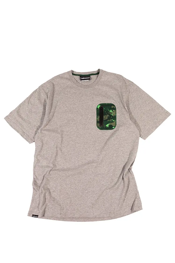 Stand Zipper Pocket T-Shirt 1