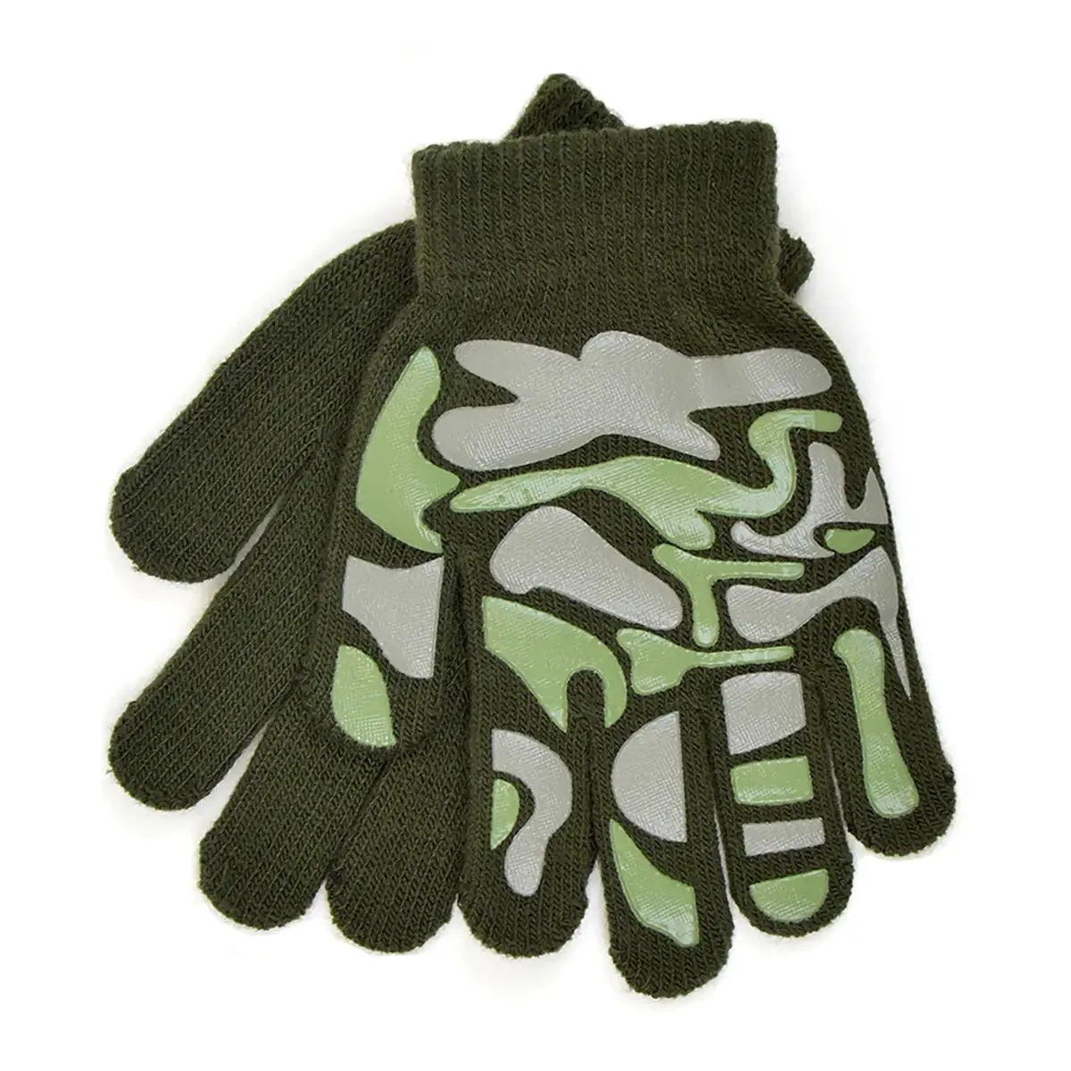 Kids Thermal Magic Gloves Camouflage Gripper Design One Size 1