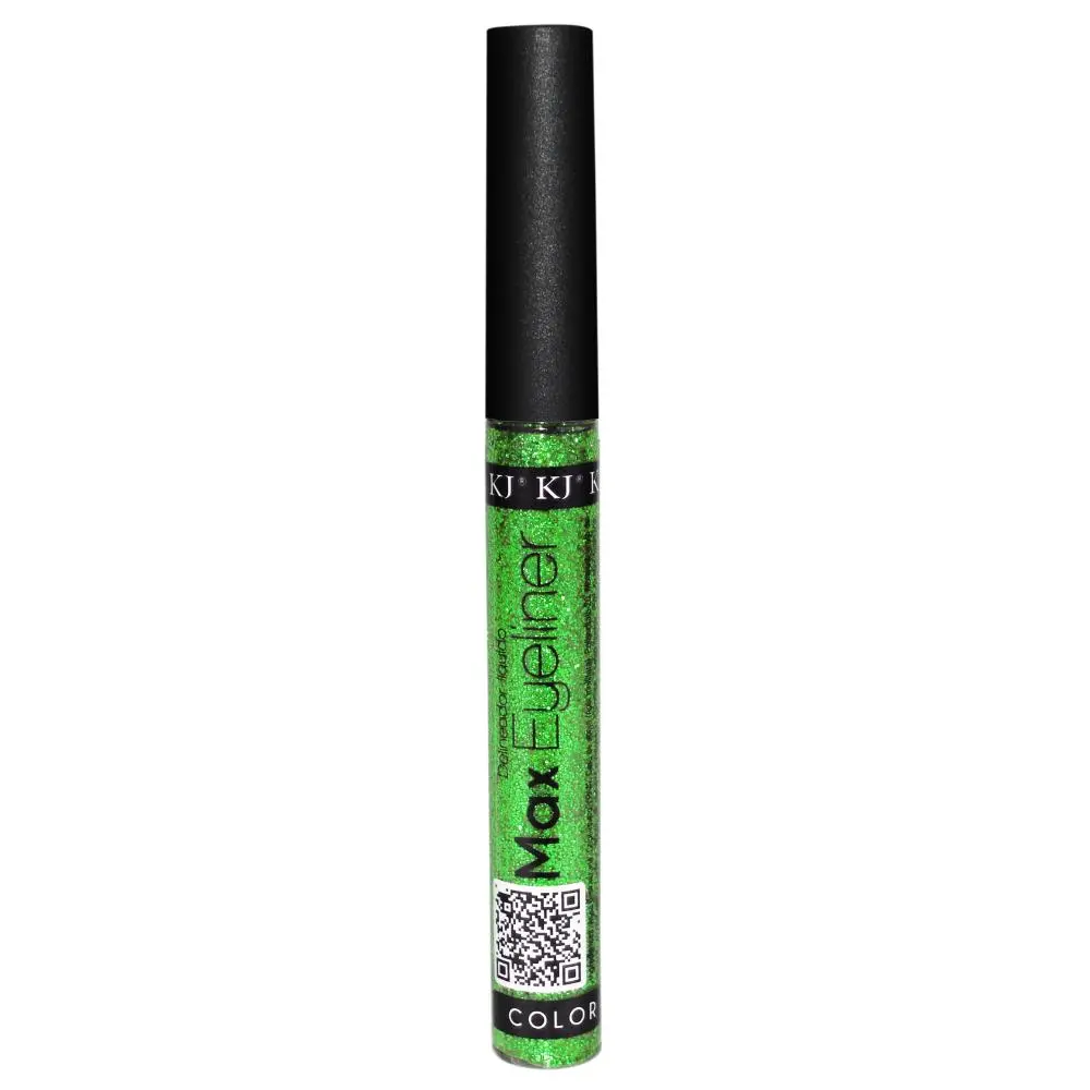 Delineador Líquido Maxeyeliner 34 Glitter Verde Iridiscente - Outlet Kj Beauty 1