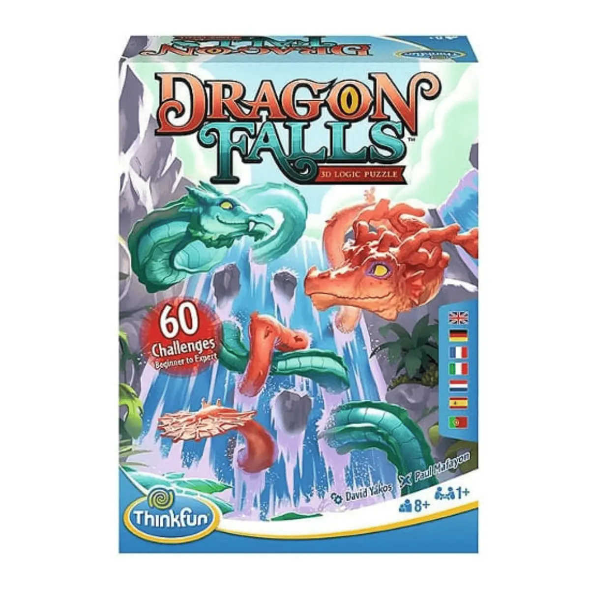 Thinkfun Dragon Falls 3D Logic Puzzle 60 Challenges Age 8+ 1