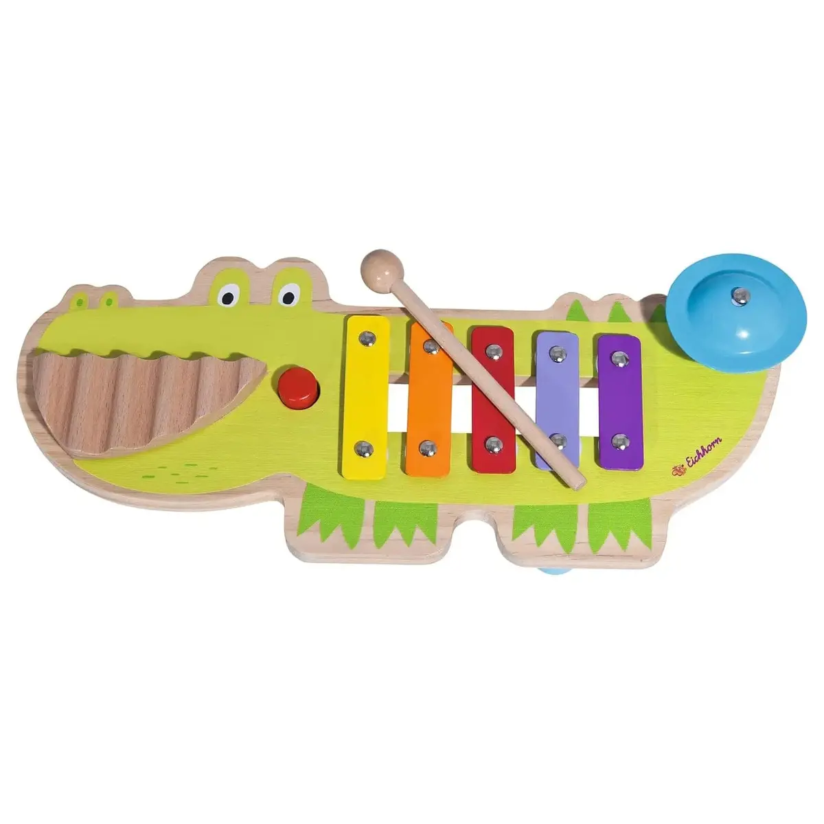 Eichhorn Musical Sound Table Xylophone Wooden Crocodile Toy 1