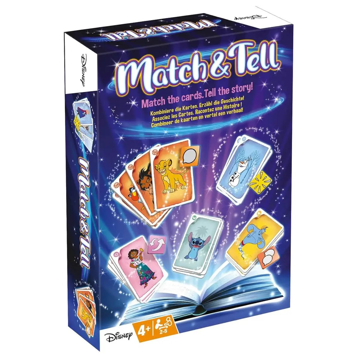 Match & Tell Disney Movies Card Game Create Stories 2-5 Players 1
