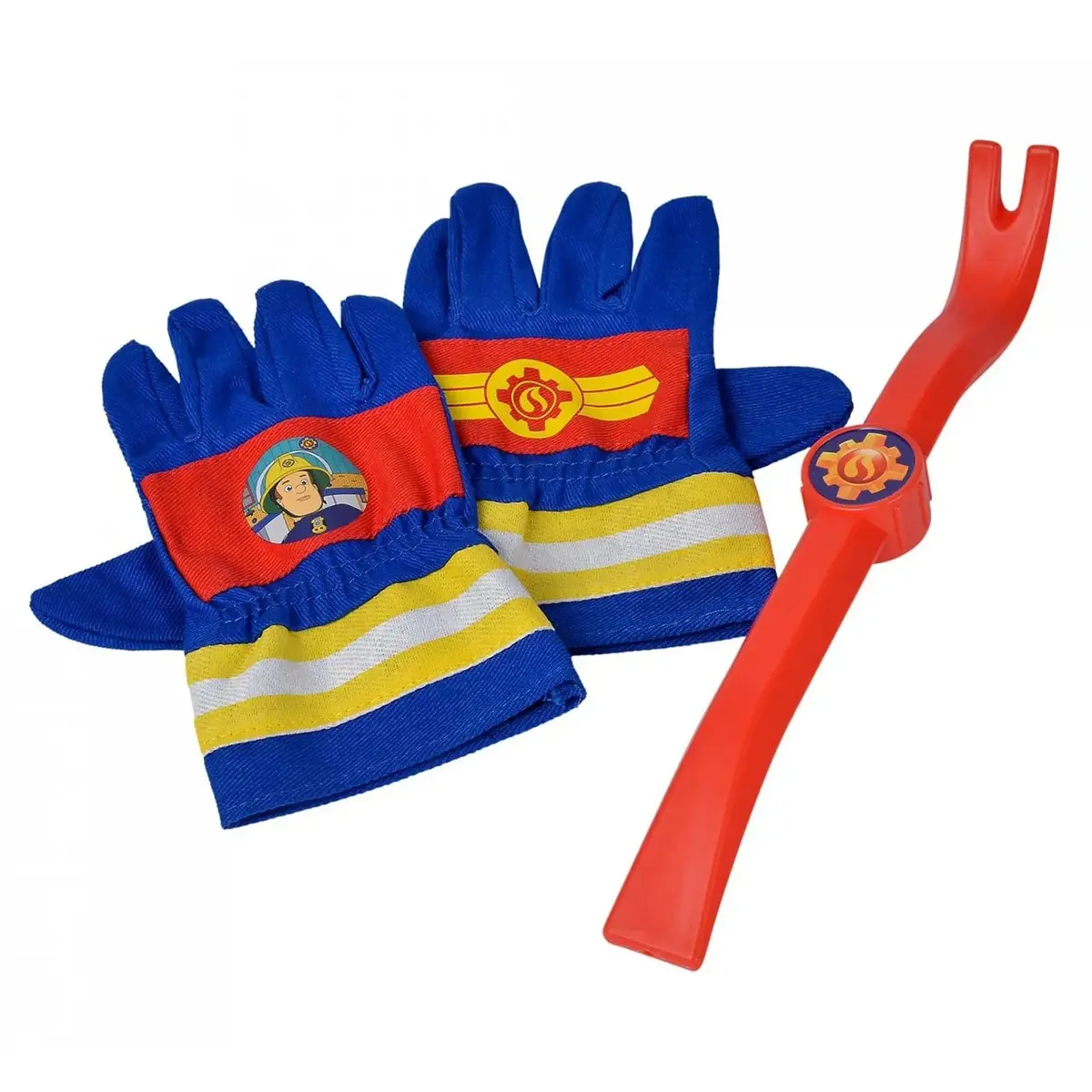 Fireman Sam Kids Gloves & 28Cm Plastic Crowbar Role Playset 1