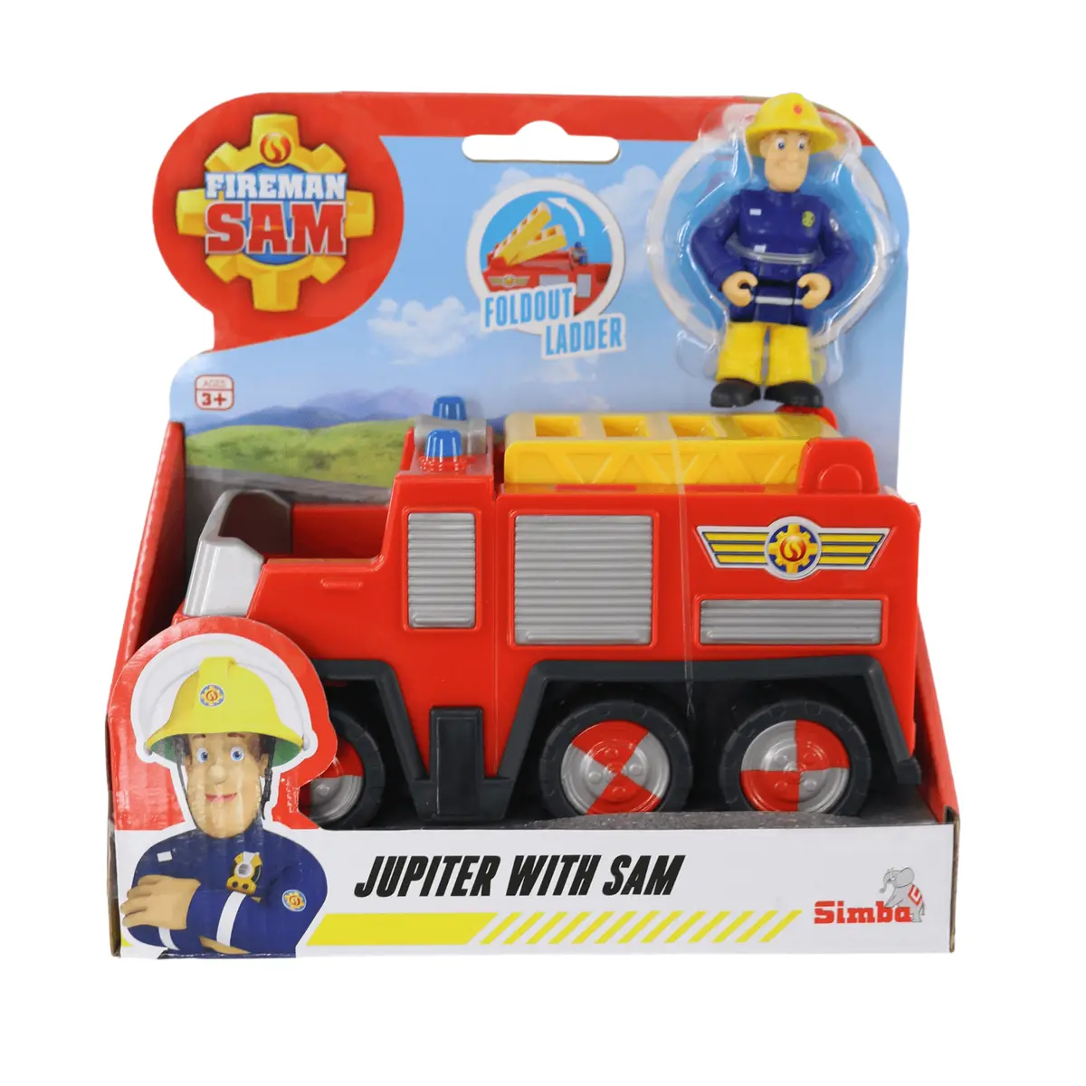 Fireman Sam Vehicle Action Figure Playset Posable Figures Toy Age 3+ 4