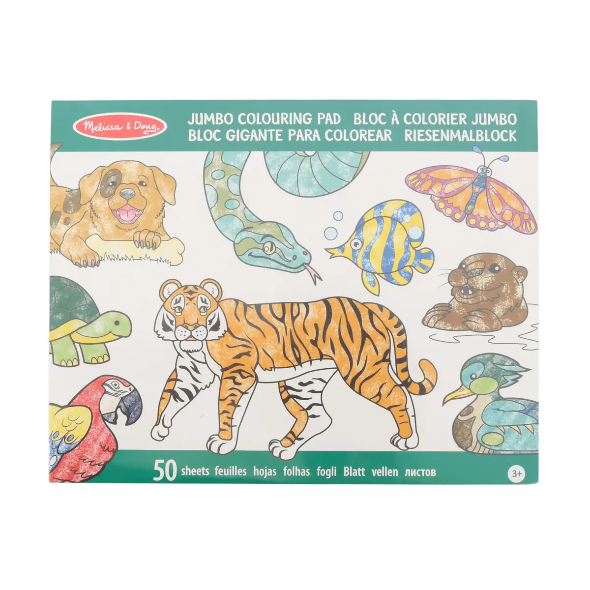 Melissa & Doug Jumbo Colouring Pad 50 Outline Activity Sheets Age 3+ 1