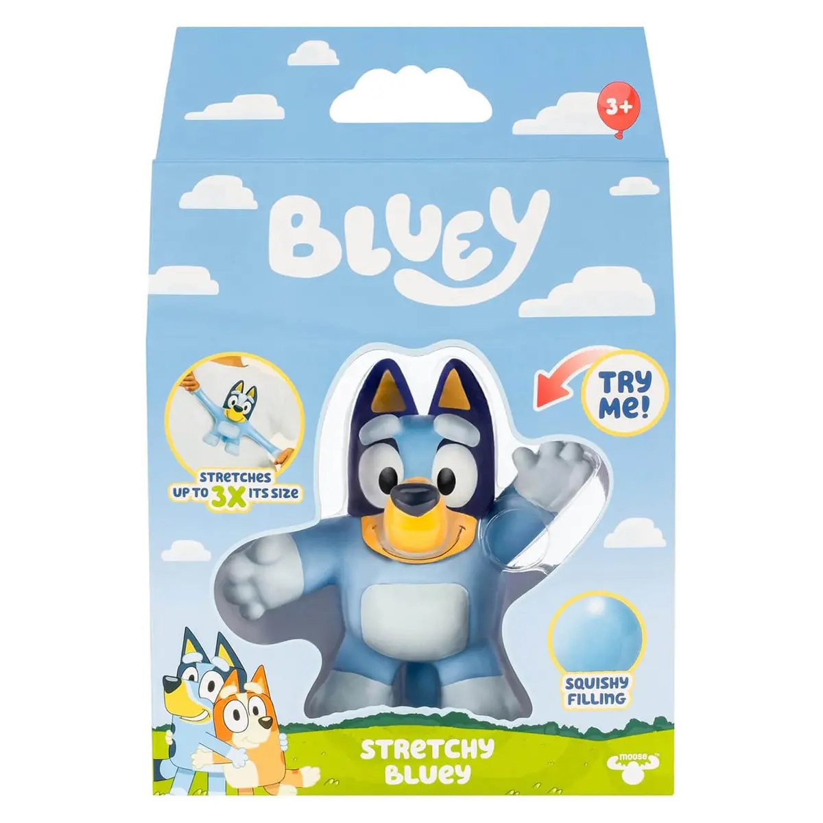 Bluey Stretchy Hero Toy Squishy Action Figure Stretches To 30Cm 1
