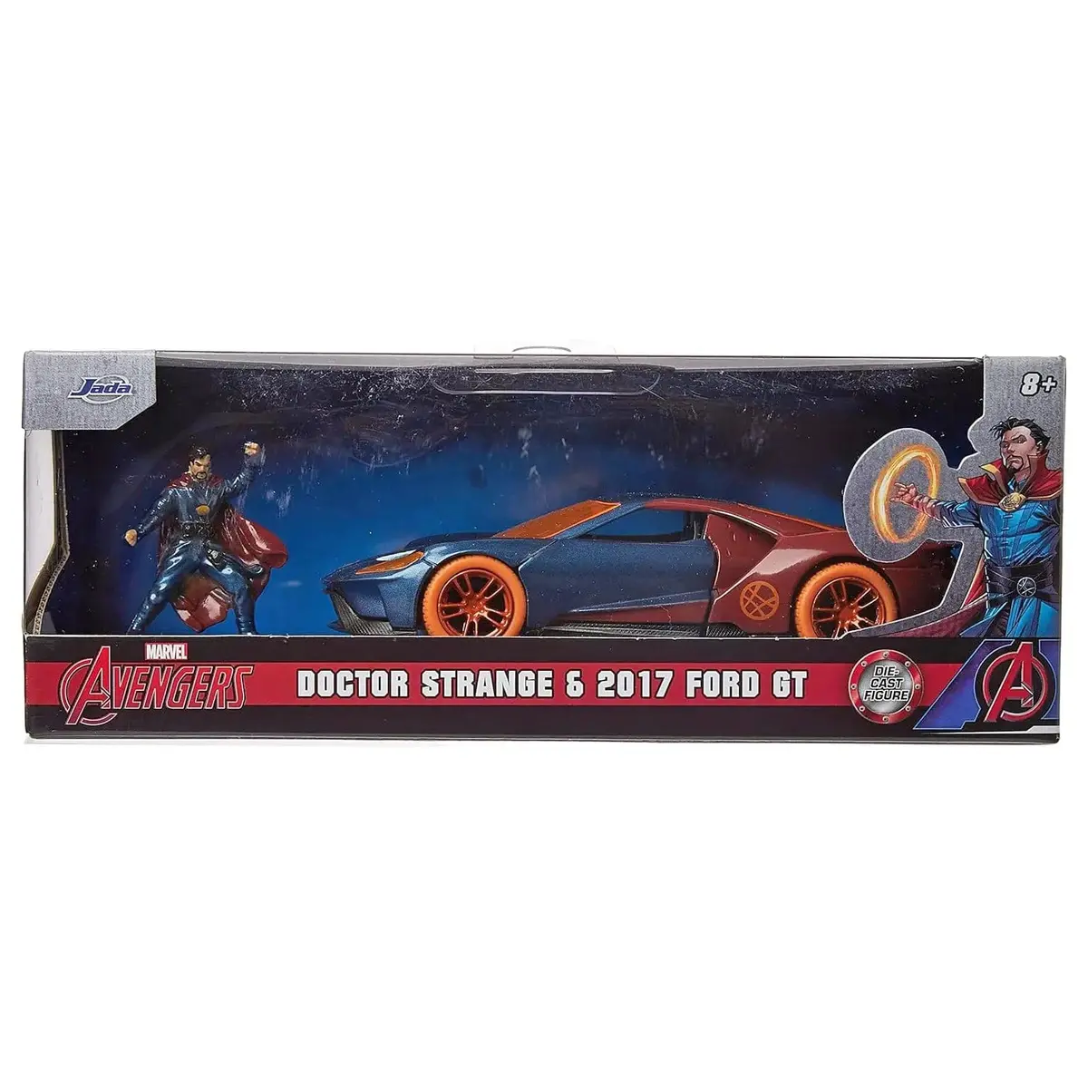 Doctor Strange 2017 Ford Gt Die-Cast Supercar With Figure 1:32 1
