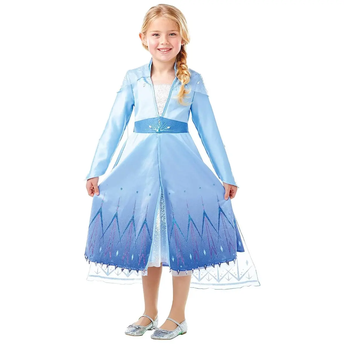 Disney Frozen Elsa Dress & Cape Deluxe Costume 9-10 Years 1