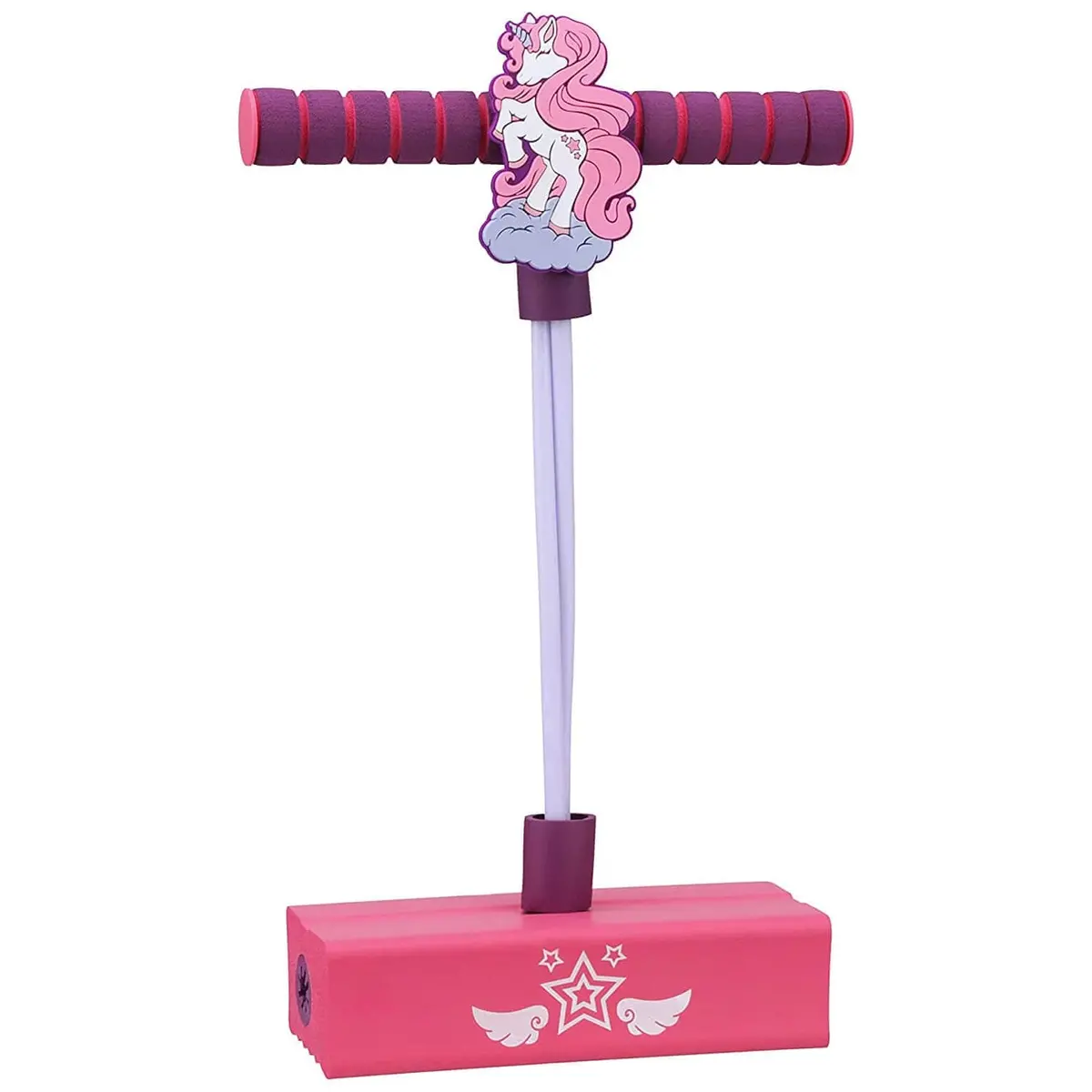 Pogo Jumping Toy Foam Base Squeaker Easy Grip Handle 3+ 1