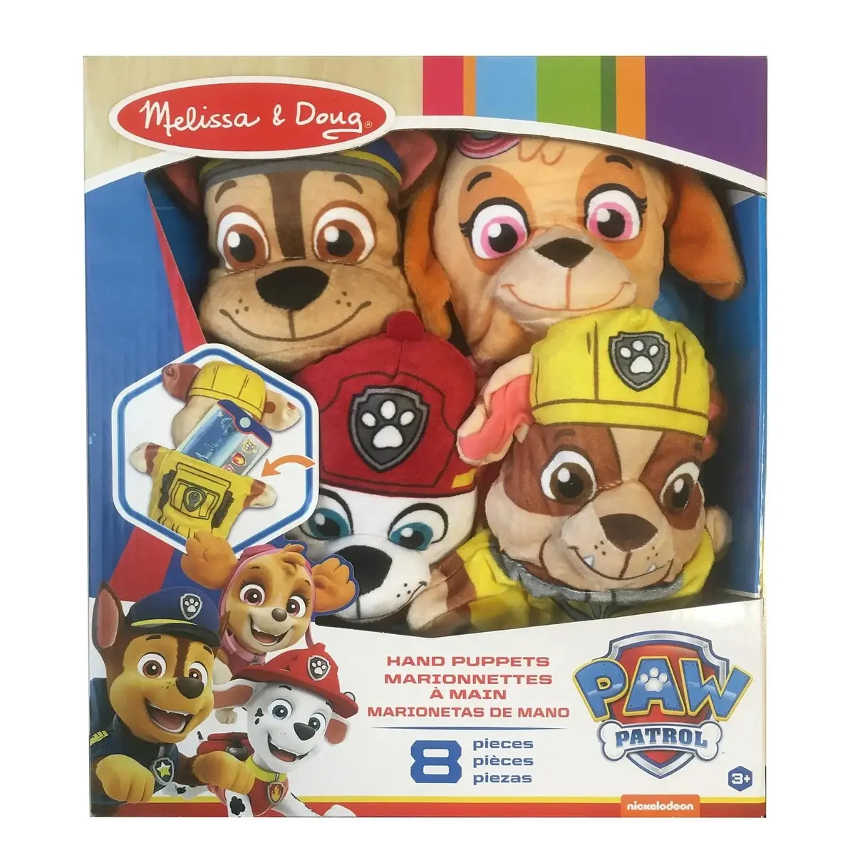 Melissa & Doug Paw Patrol Hand Puppets With Mission Cards 1