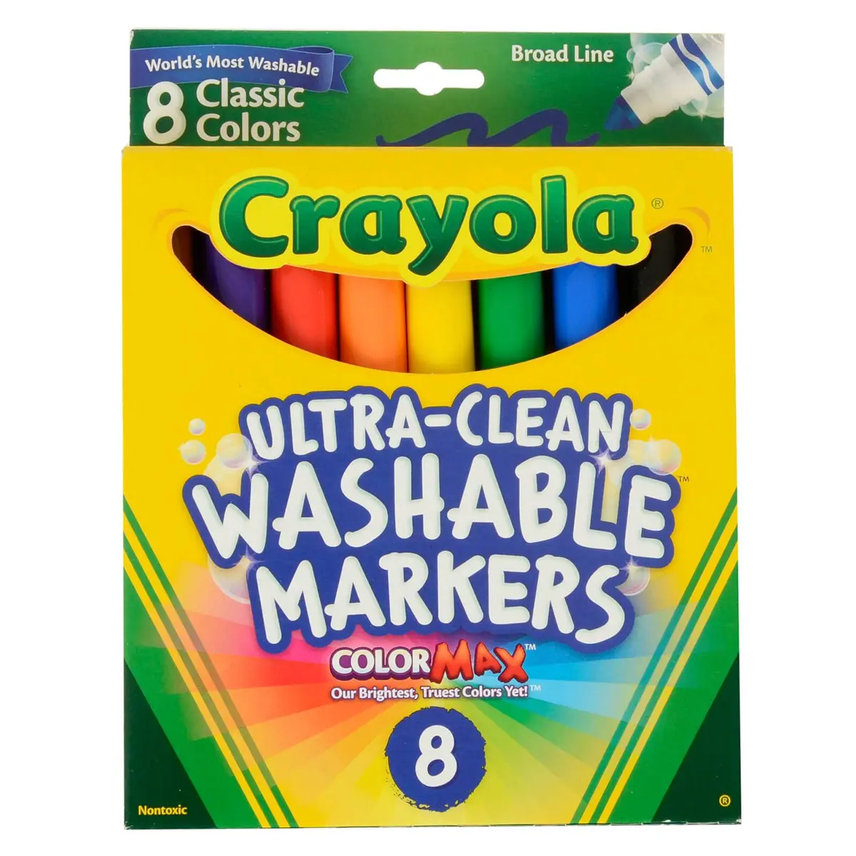 Crayola Ultra Clean Washable Markers Colour Max 8 Pack 2