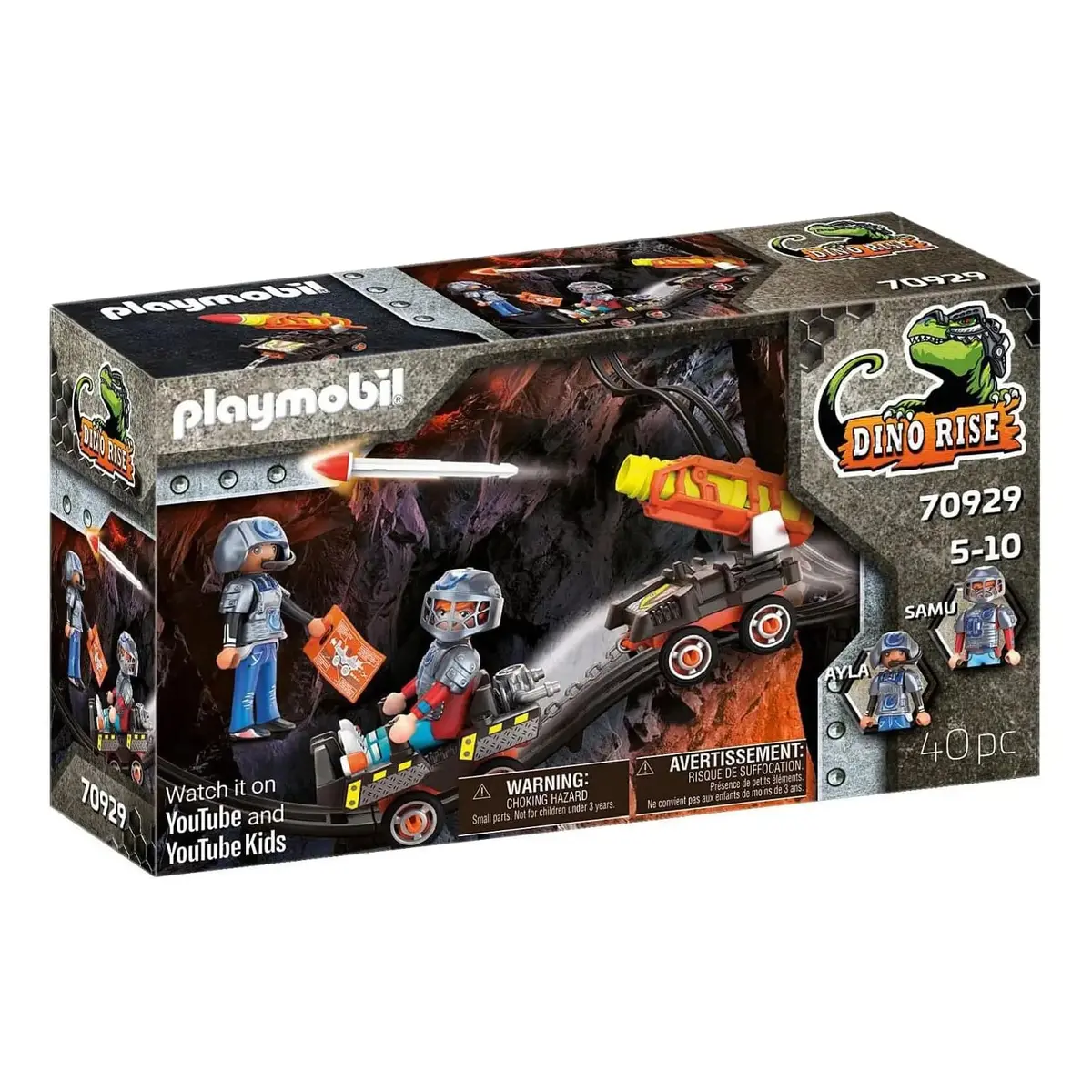 Playmobil Dino Rise Mine Missile Launcher 40 Piece Play Set 1