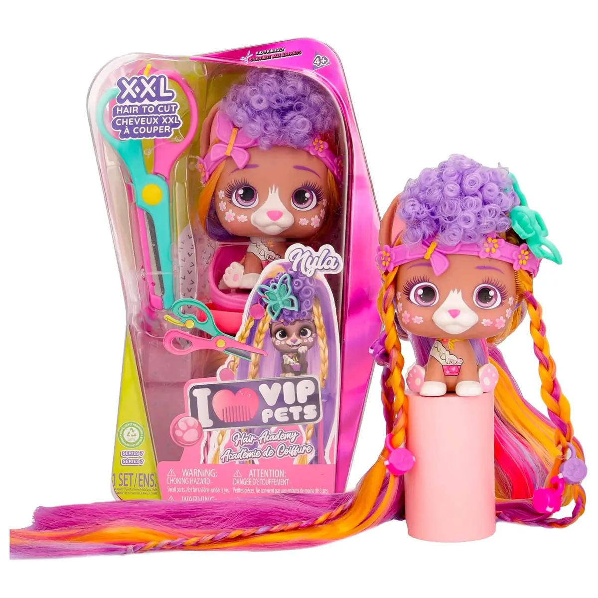 Vip Pets Hair Academy Dog Figure With Xxl Hair To Clip Cut Style 1