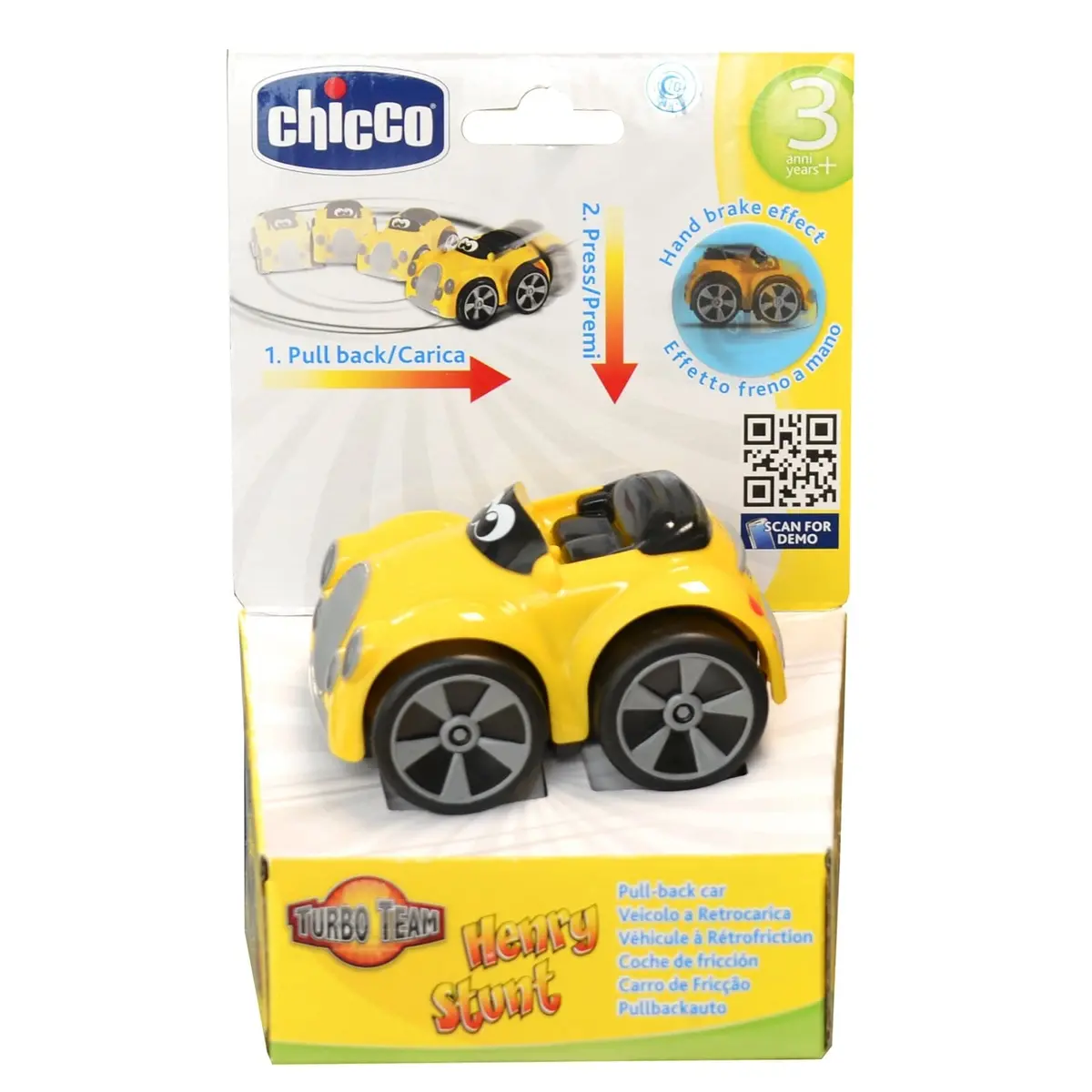 Chicco Stunt Car Henry Mcload Turbo Team Pull Back Action 1