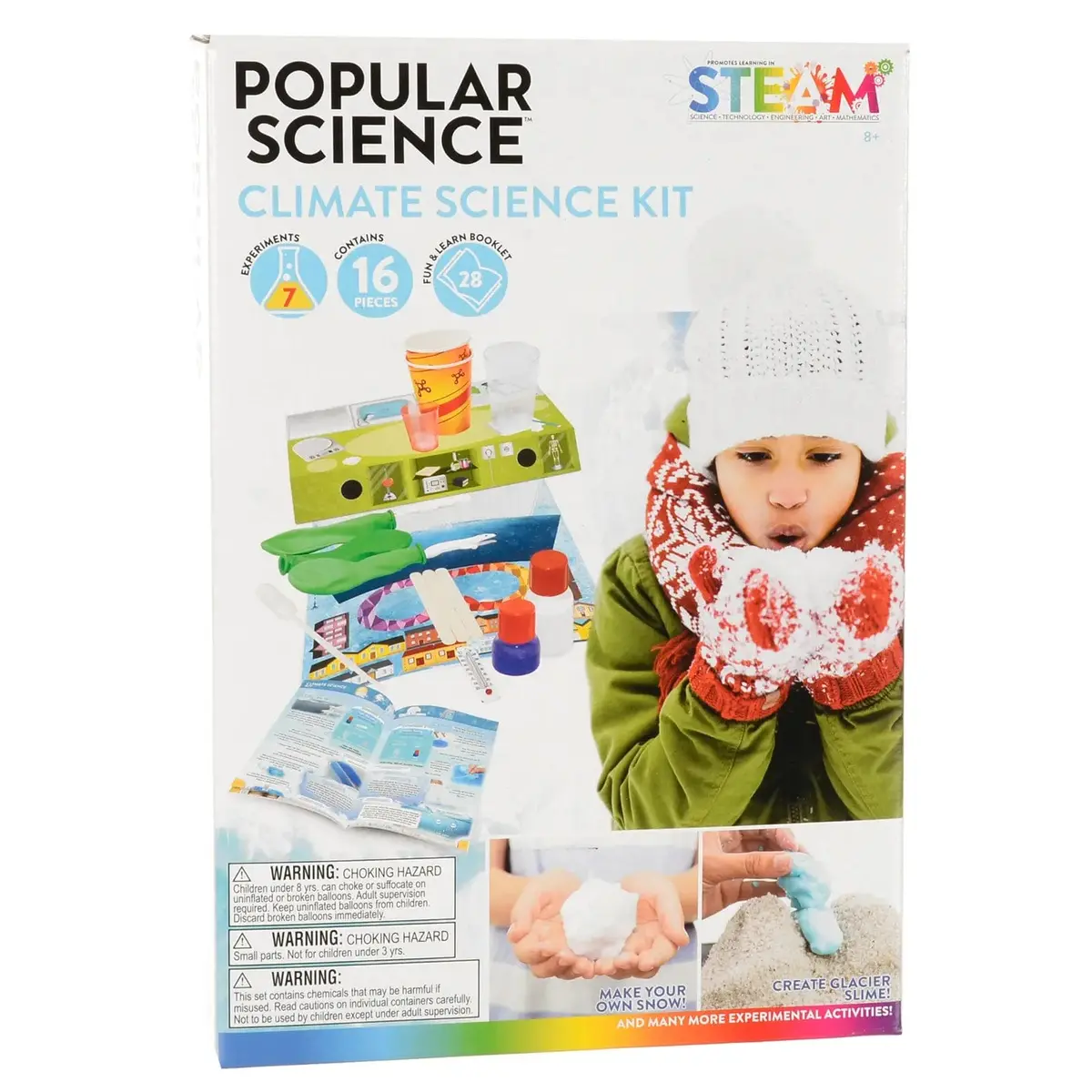 Popular Science Climate Change Kit 7 Experiments Make Snow Age 8+ 1