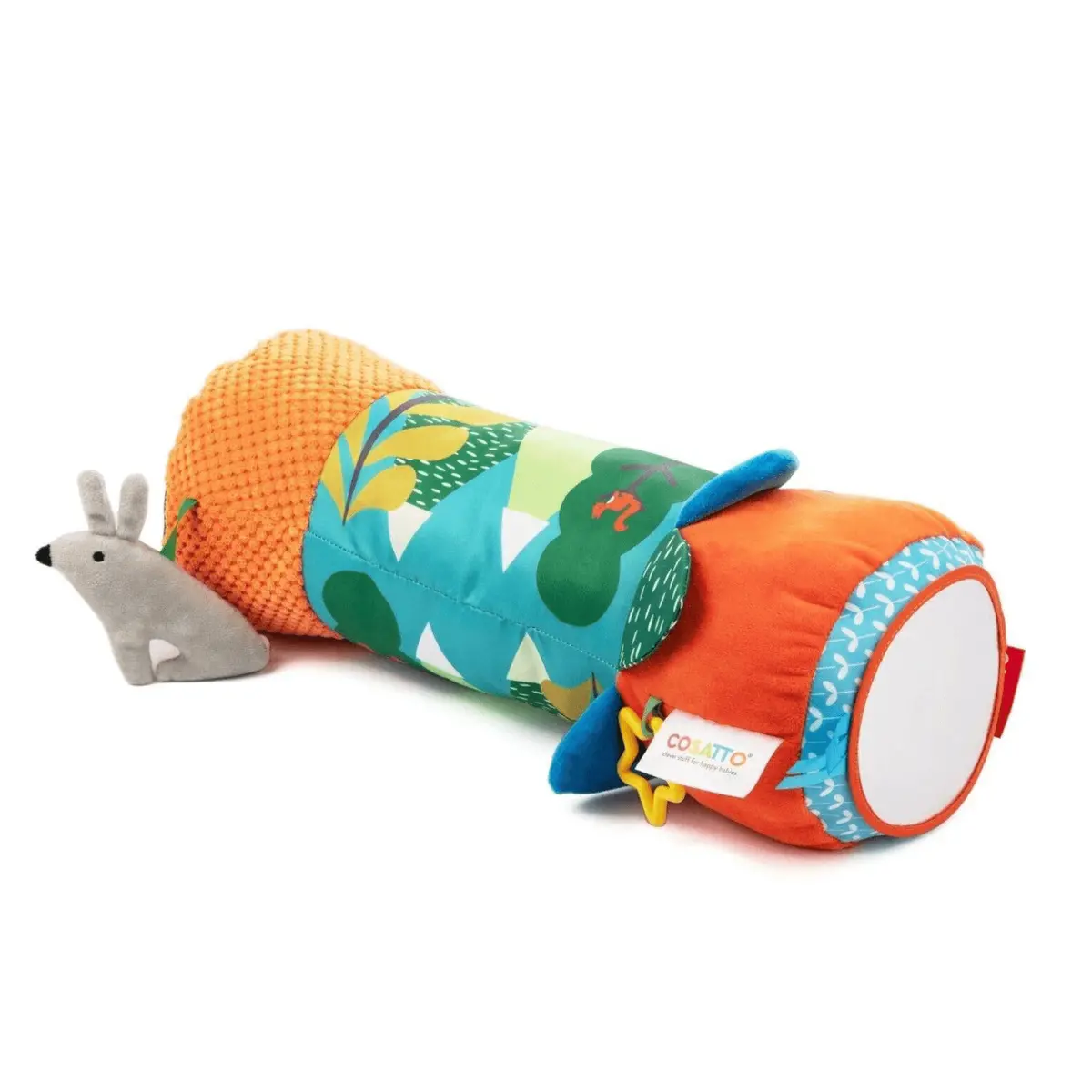 Cosatto Sensory Interactive Tummy Time Roller Pillow Baby Toy 1