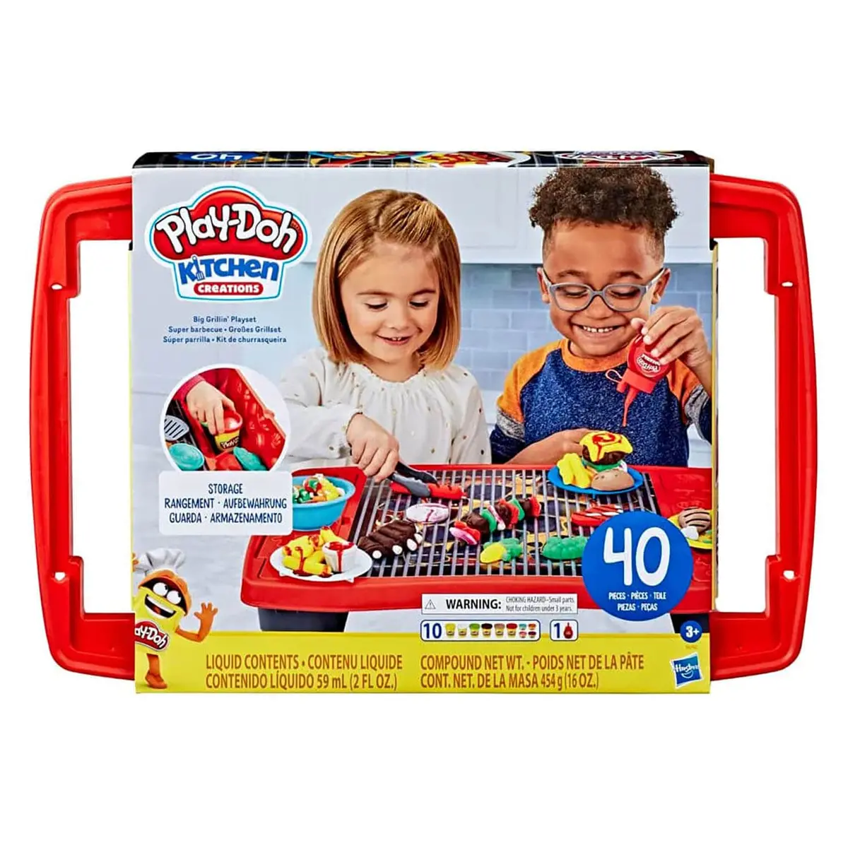 Play-Doh Kitchen Creations Big Grillin Playset 40 Piece Bbq Toy 1