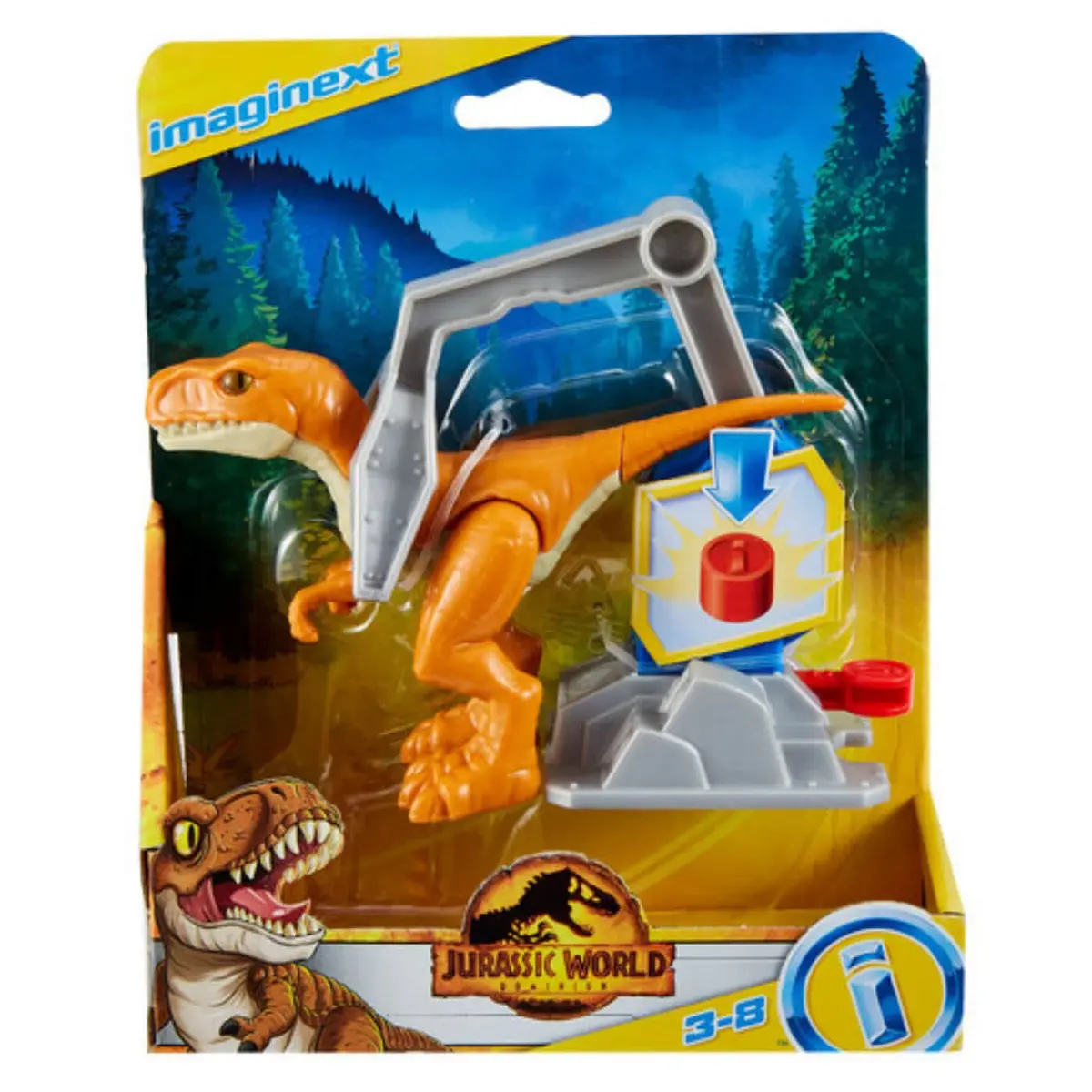 Imaginext Jurassic World Dominion Dinosaur Figure & Harness 1