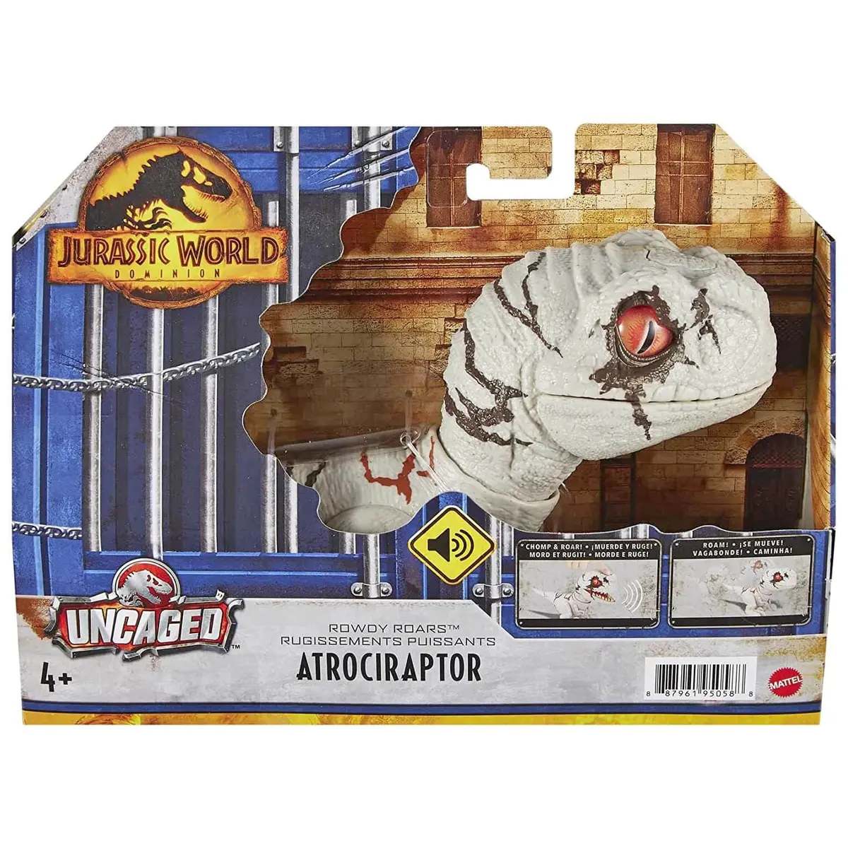 Jurassic World Rowdy Roars Atrociraptor Interactive Dinosaur 21Cm 1