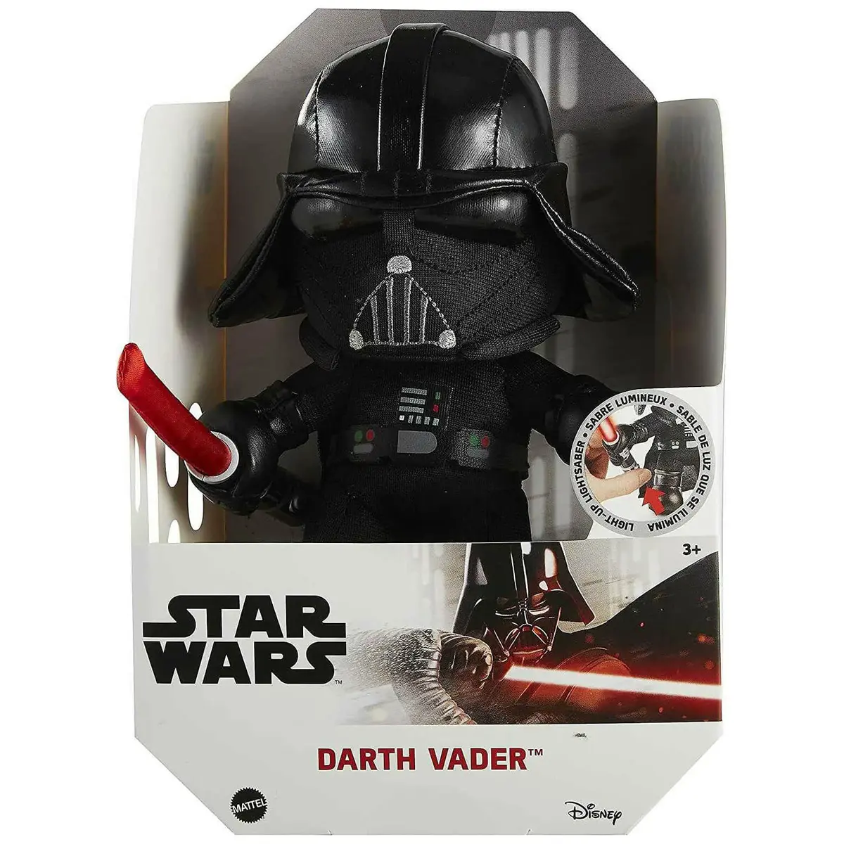 Star Wars Plush Figure With Light Up Lightsaber 20Cm 1
