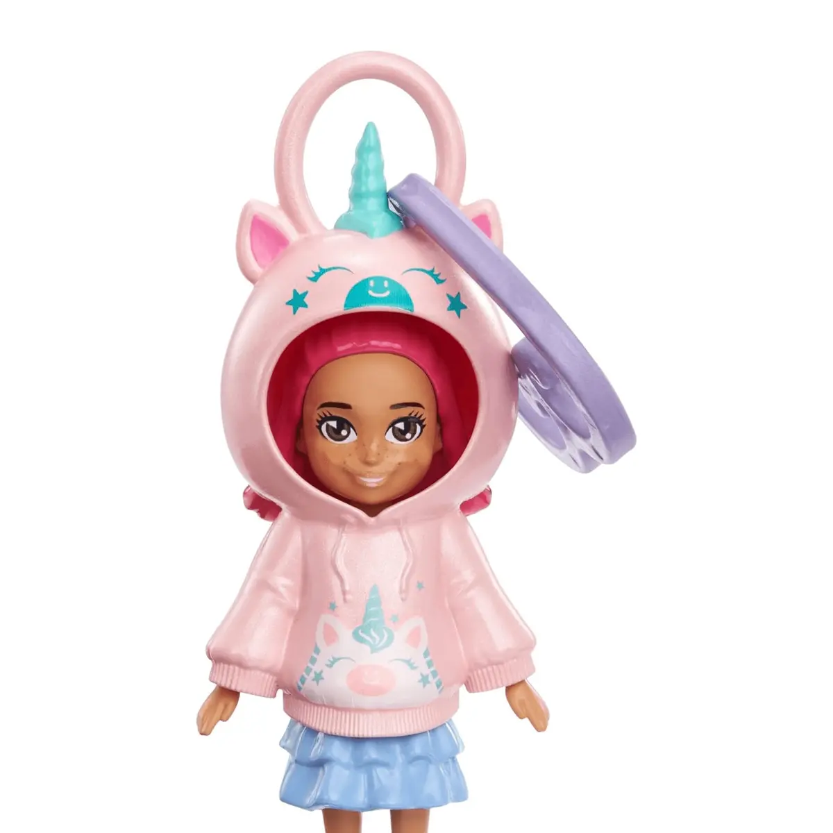 Polly Pocket Animal Hoodie Friends Dolls Clip On Heart Keyring 13Cm 5