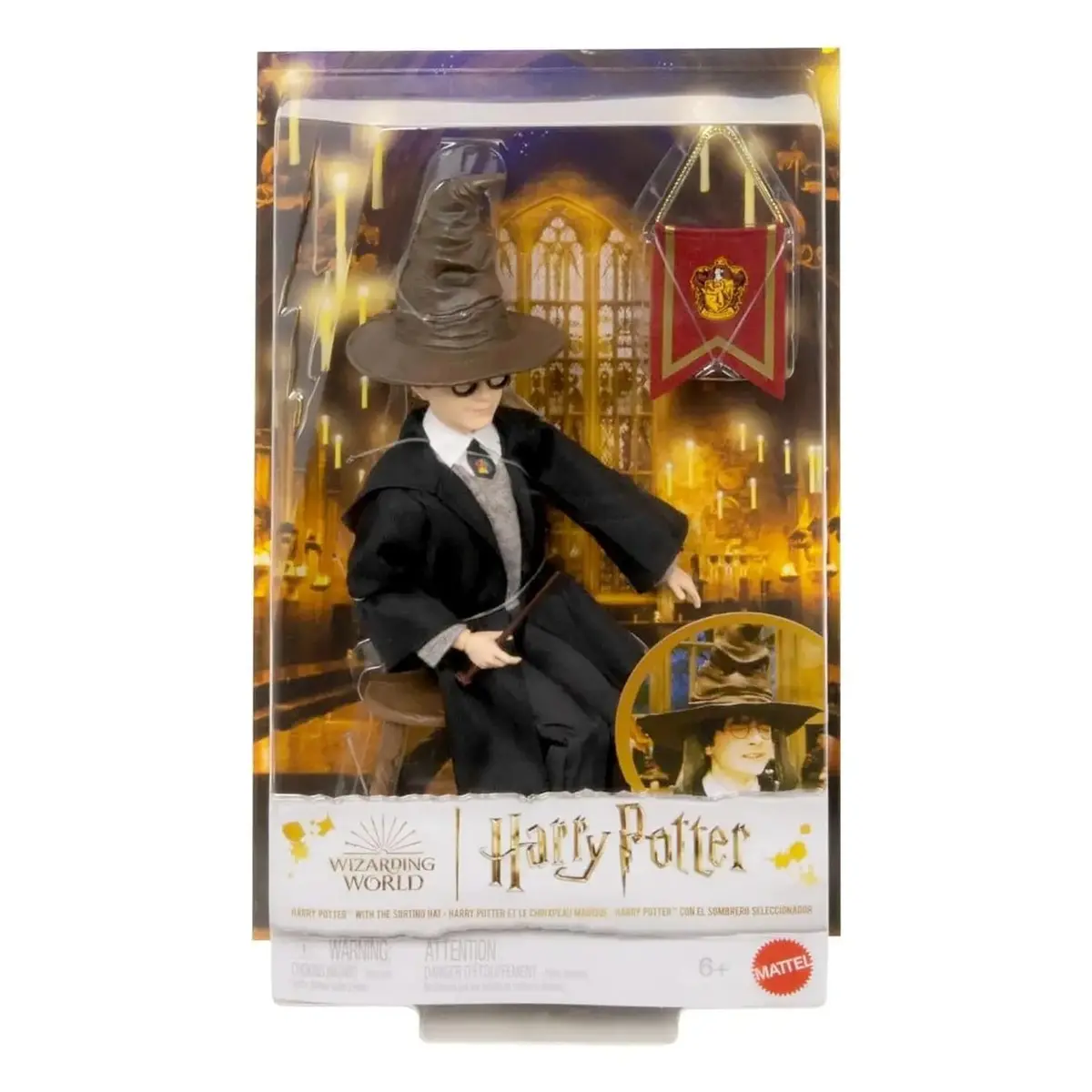 Harry Potter Figure With Sorting Hat Wand Pennant Stool 30Cm 1