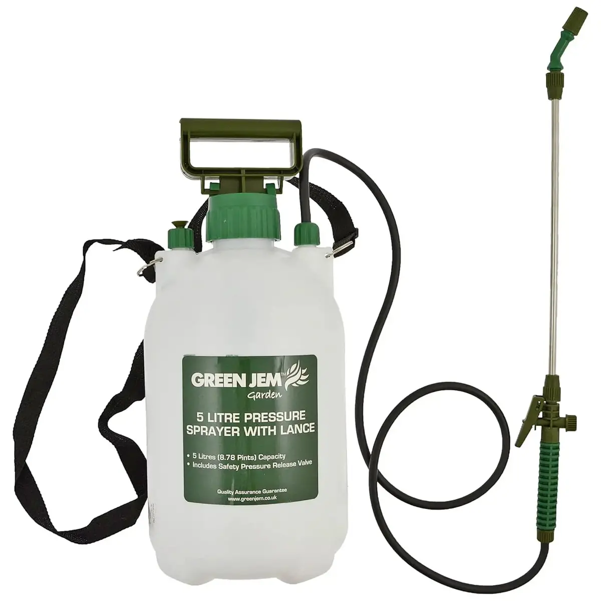 Green Jem 5 Litre Pressure Sprayer With Lance Wand Garden 1