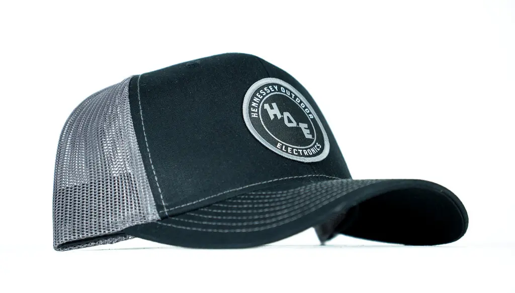 H.O.E Classic Hat - Black With Charcoal 1