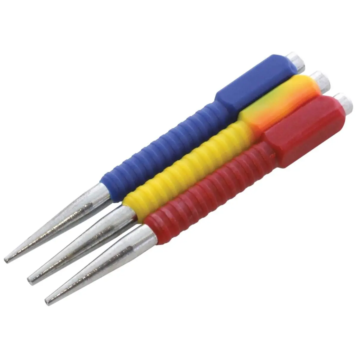 Amtech 3Pc Colour Coded Nail Punch Set 1